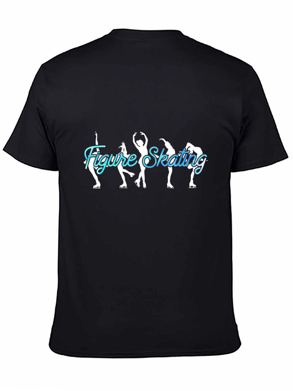 Figure Skating Tee - Ice Skating Silhouette Design