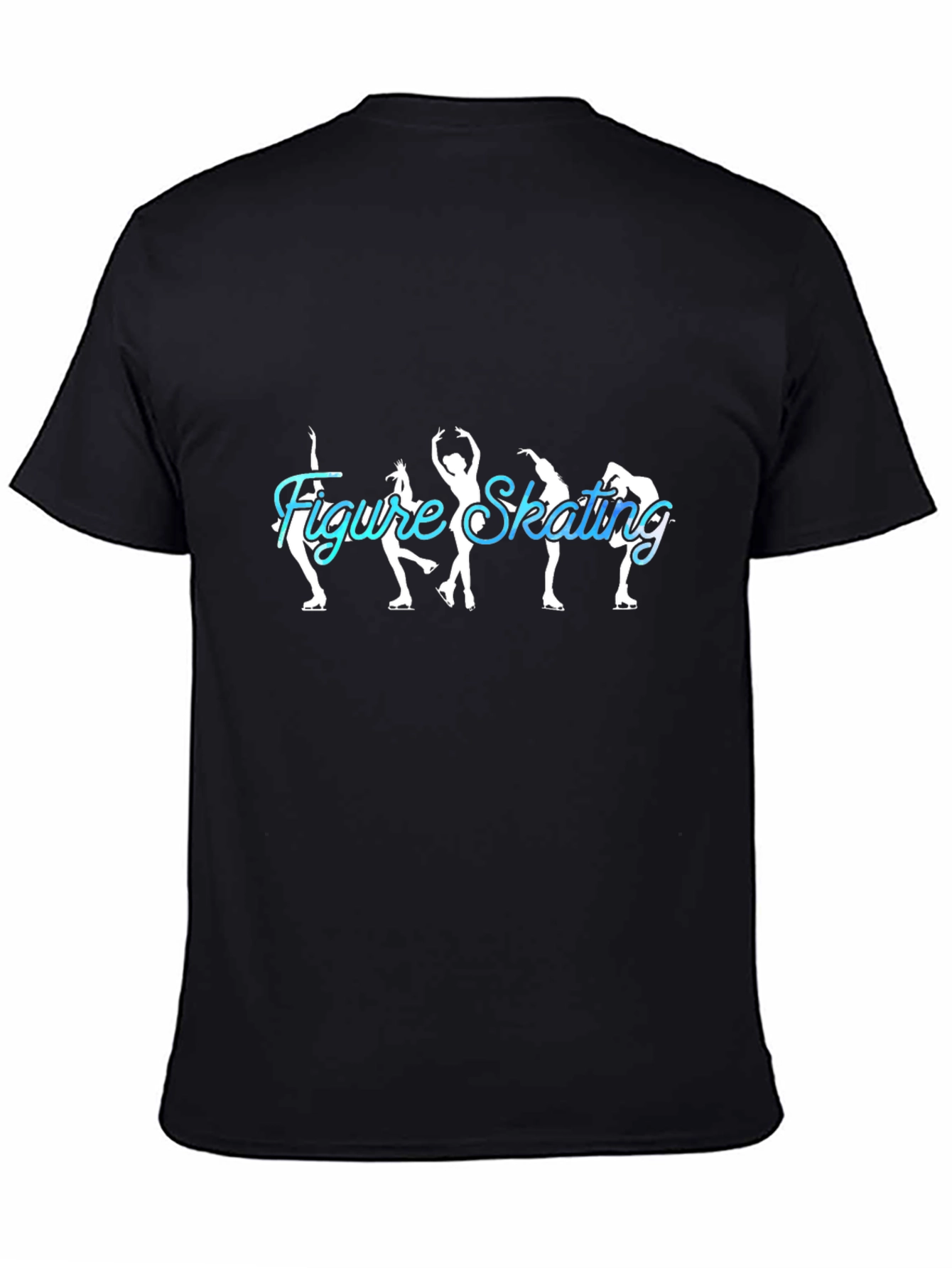 Figure Skating Tee - Ice Skating Silhouette Design