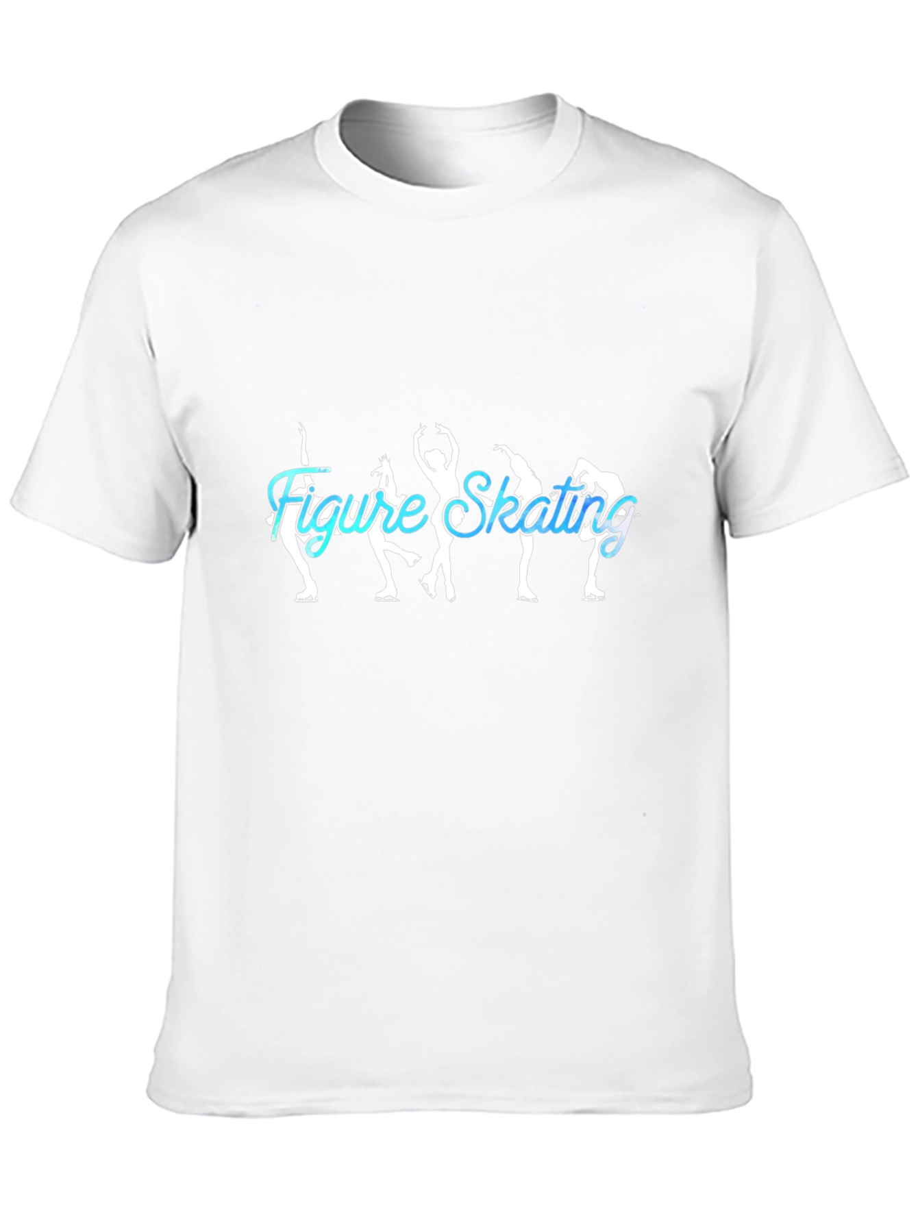 Figure Skating Tee - Ice Skating Silhouette Design