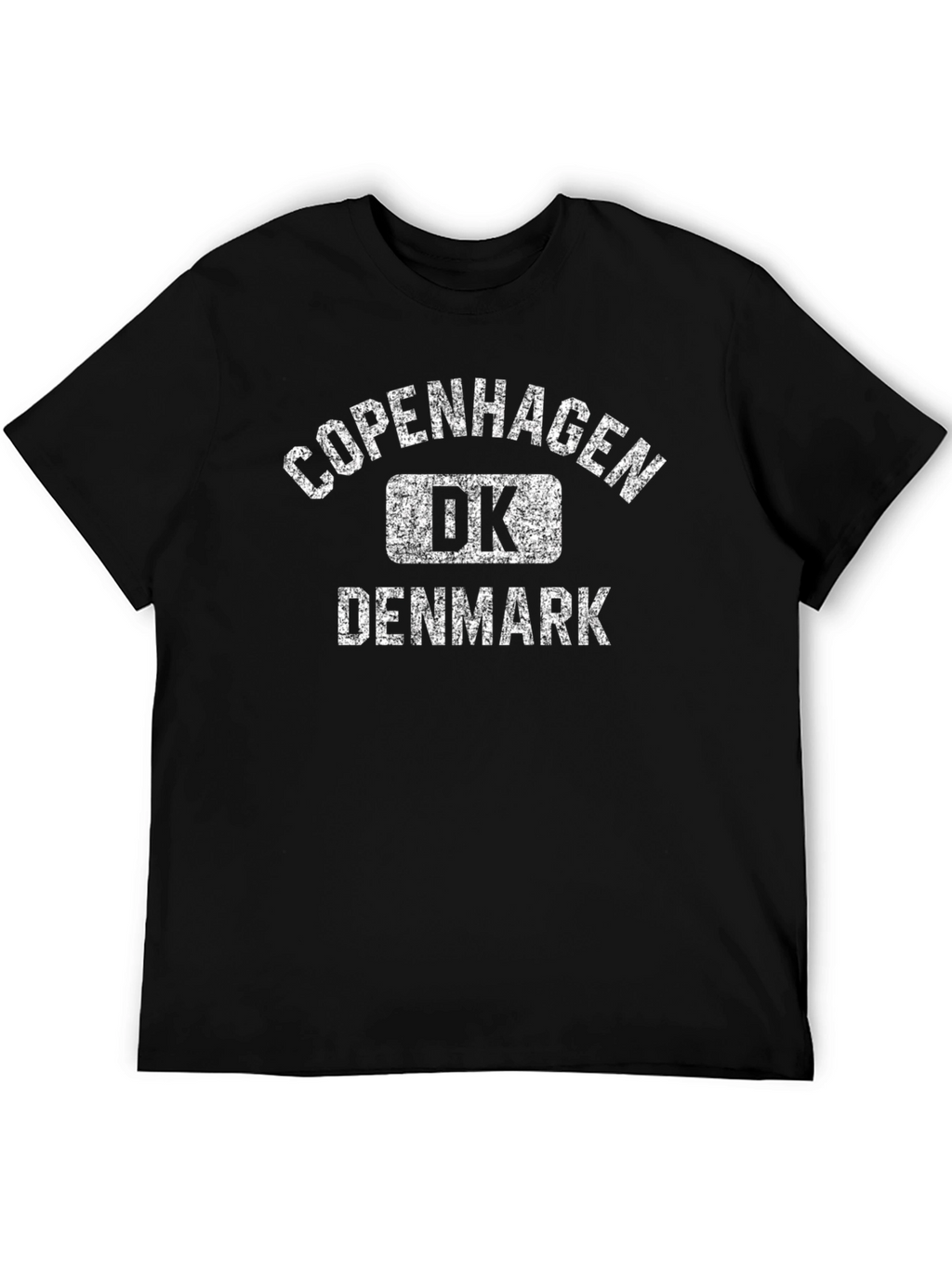 Copenhagen Denmark DK Black Graphic T-Shirt