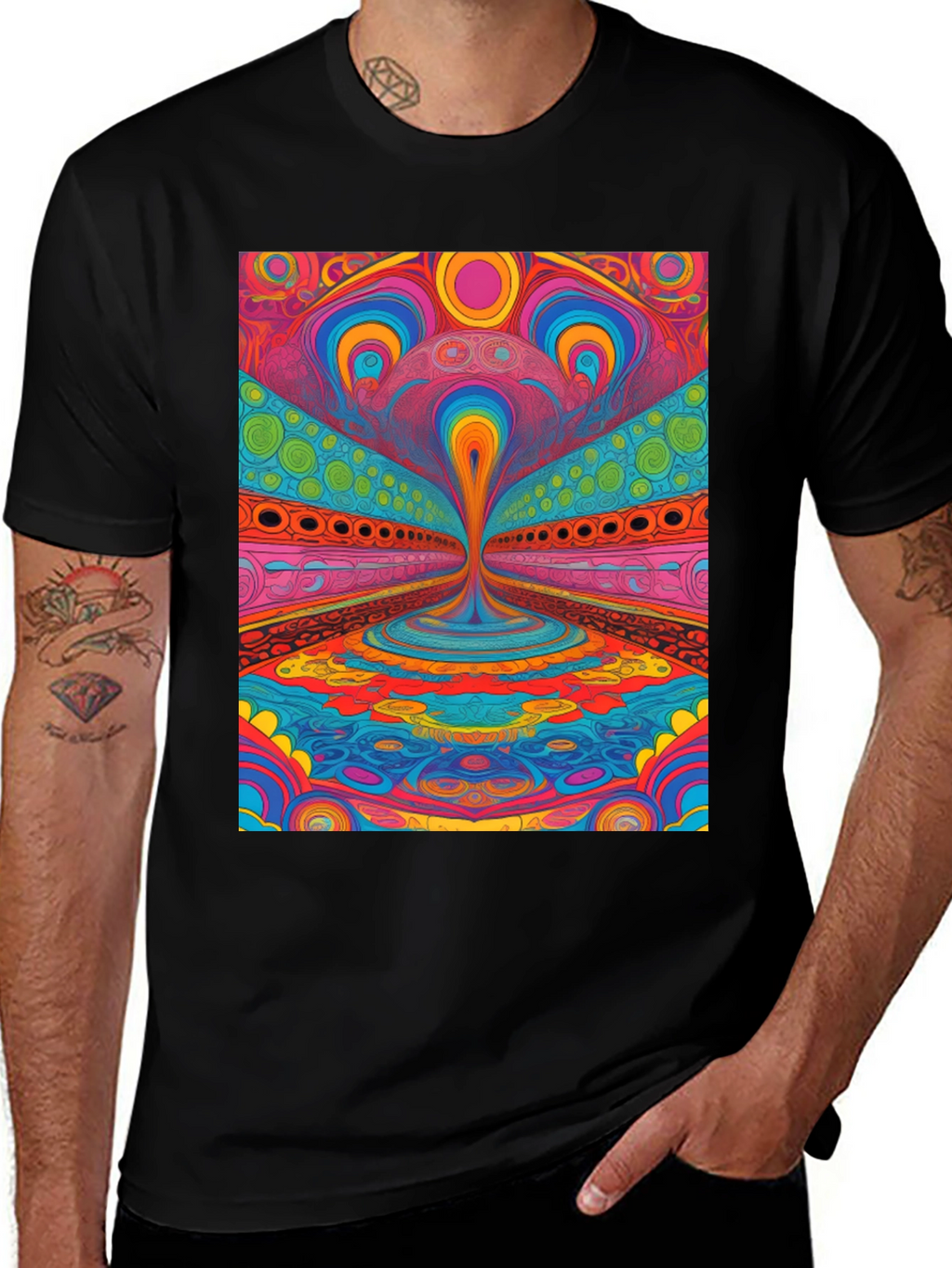 Psychedelic Art T-Shirt - Vibrant Graphic Tee