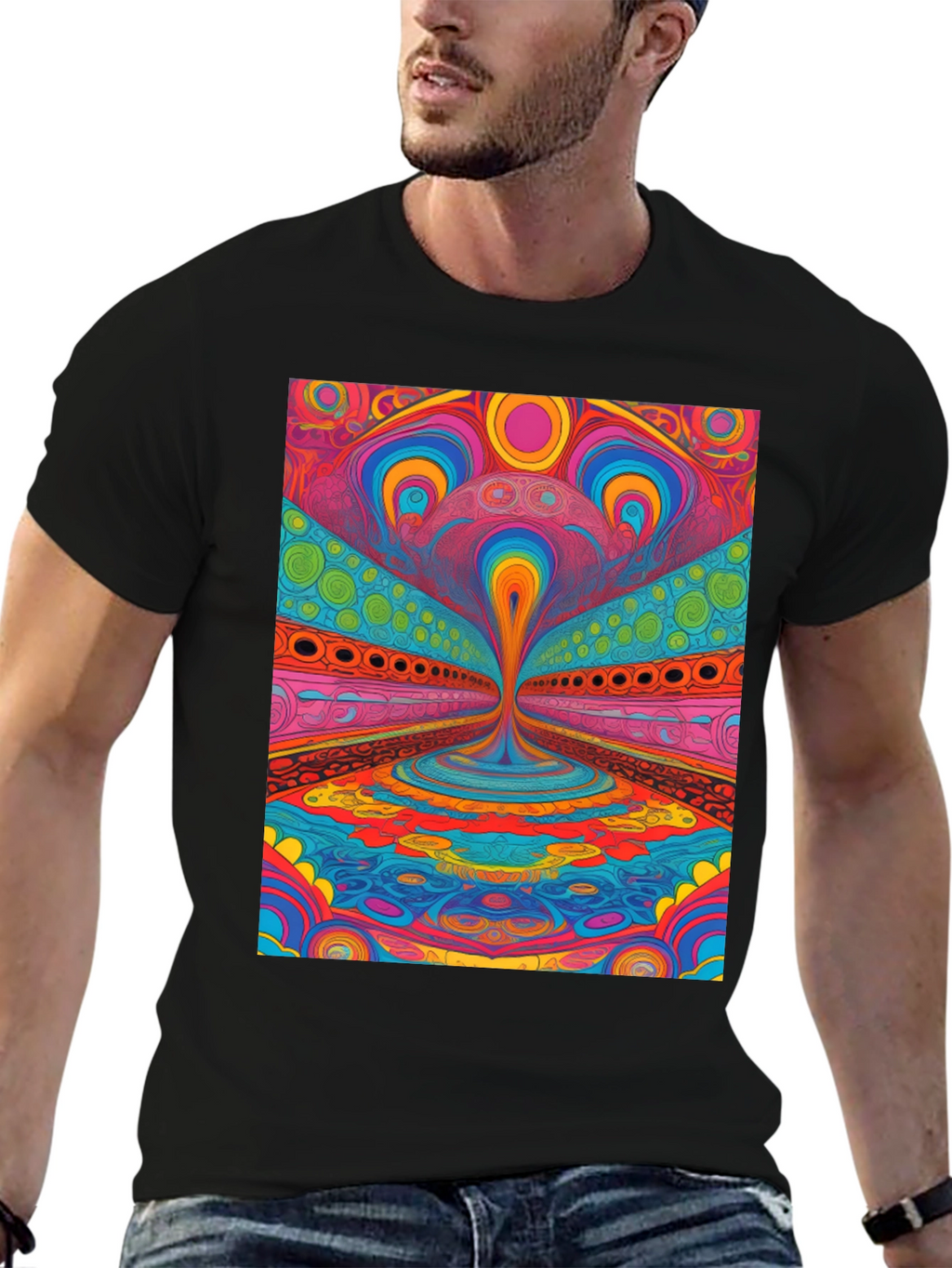 Psychedelic Art T-Shirt - Vibrant Graphic Tee