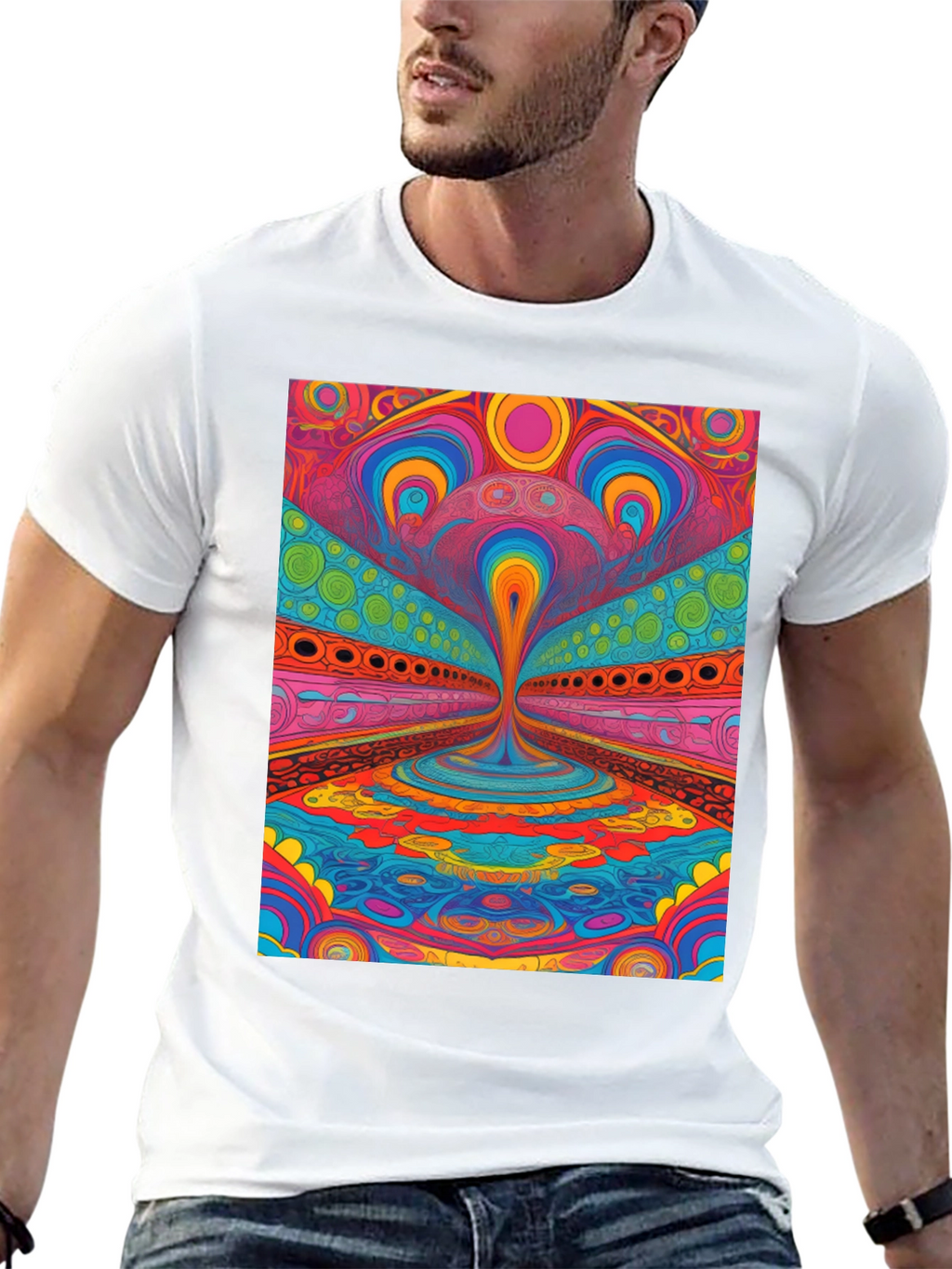 Psychedelic Art T-Shirt - Vibrant Graphic Tee