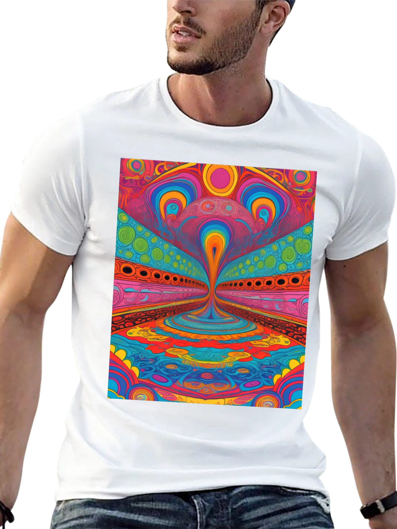 Psychedelic Art T-Shirt - Vibrant Graphic Tee