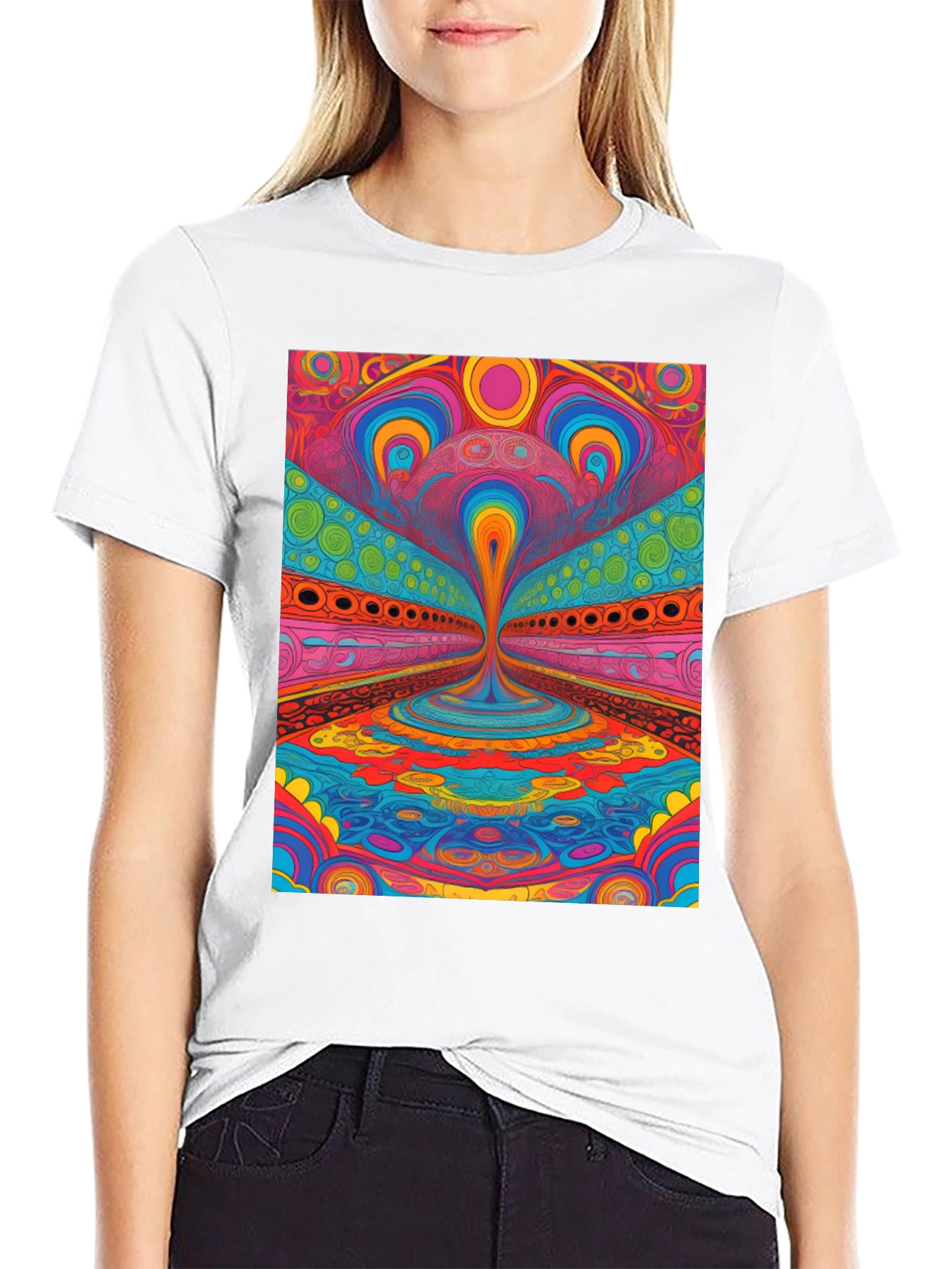 Psychedelic Art T-Shirt - Vibrant Graphic Tee