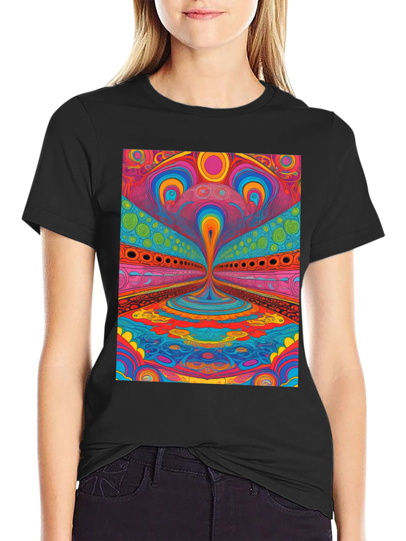 Psychedelic Art T-Shirt - Vibrant Graphic Tee
