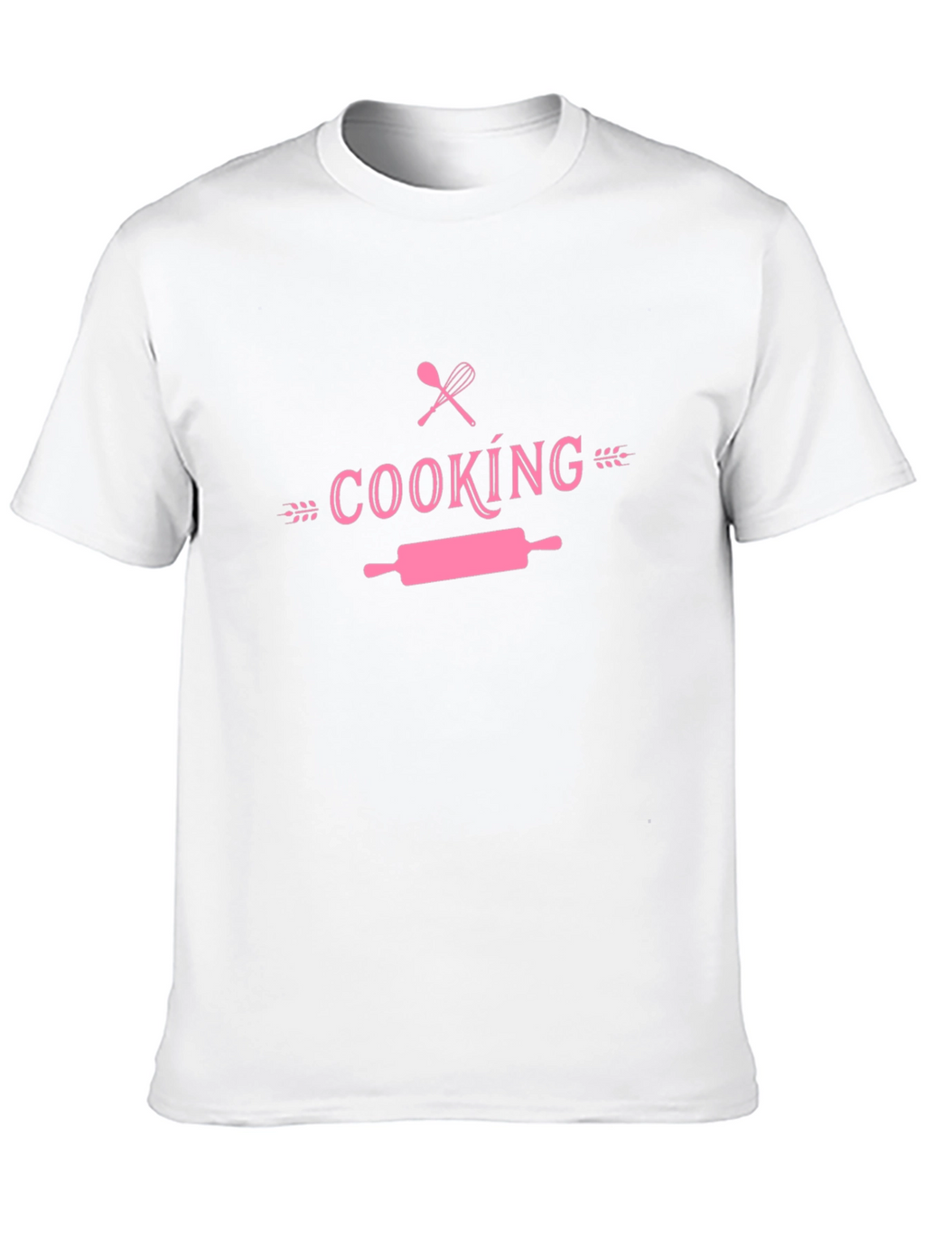 Cooking Themed T-Shirt - Pink Design on Black Tee