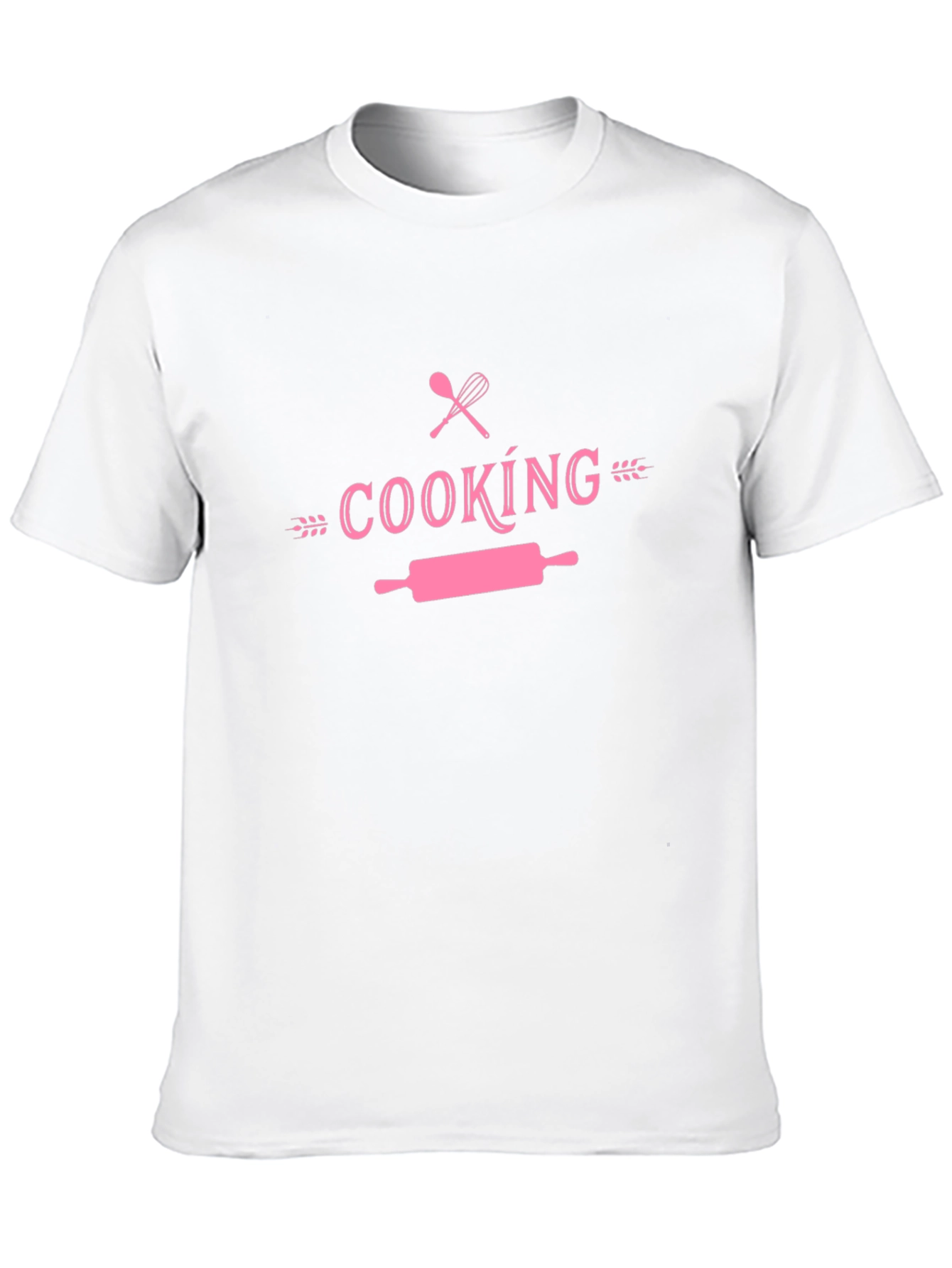 Cooking Themed T-Shirt - Pink Design on Black Tee