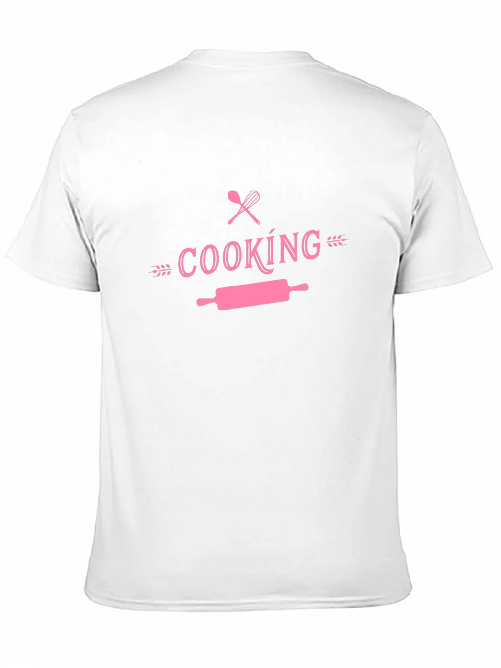 Cooking Themed T-Shirt - Pink Design on Black Tee