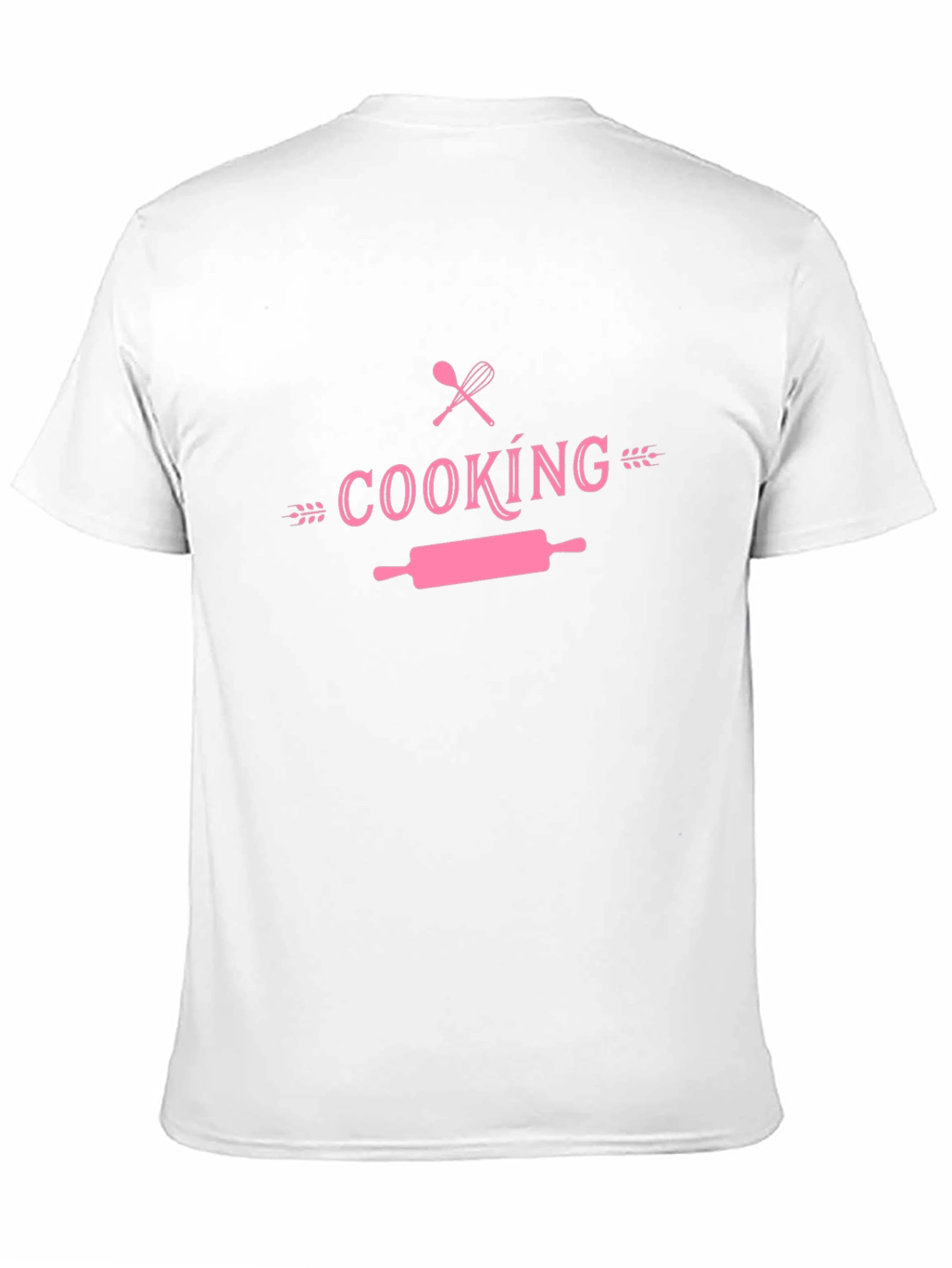 Cooking Themed T-Shirt - Pink Design on Black Tee