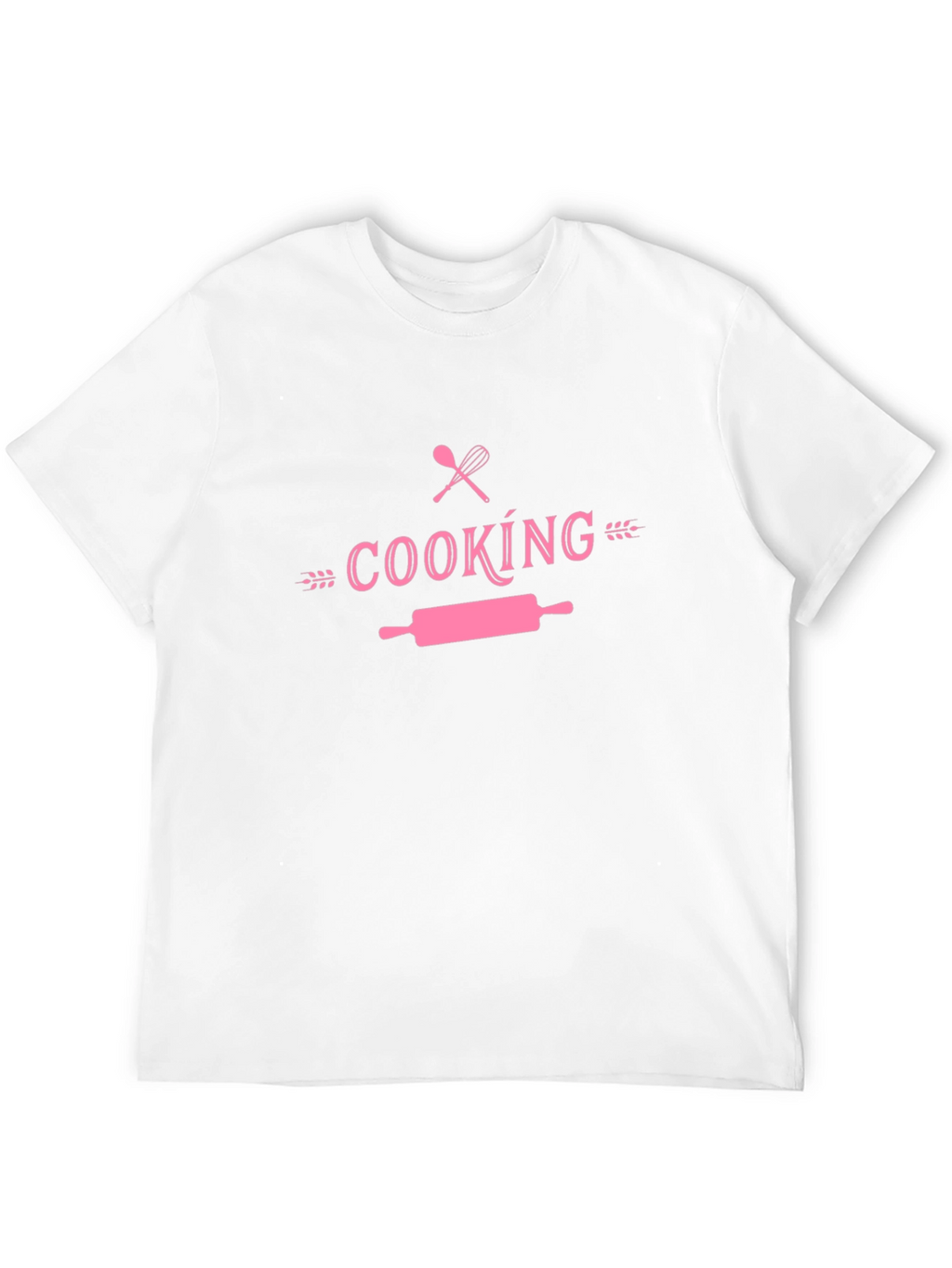 Cooking Themed T-Shirt - Pink Design on Black Tee
