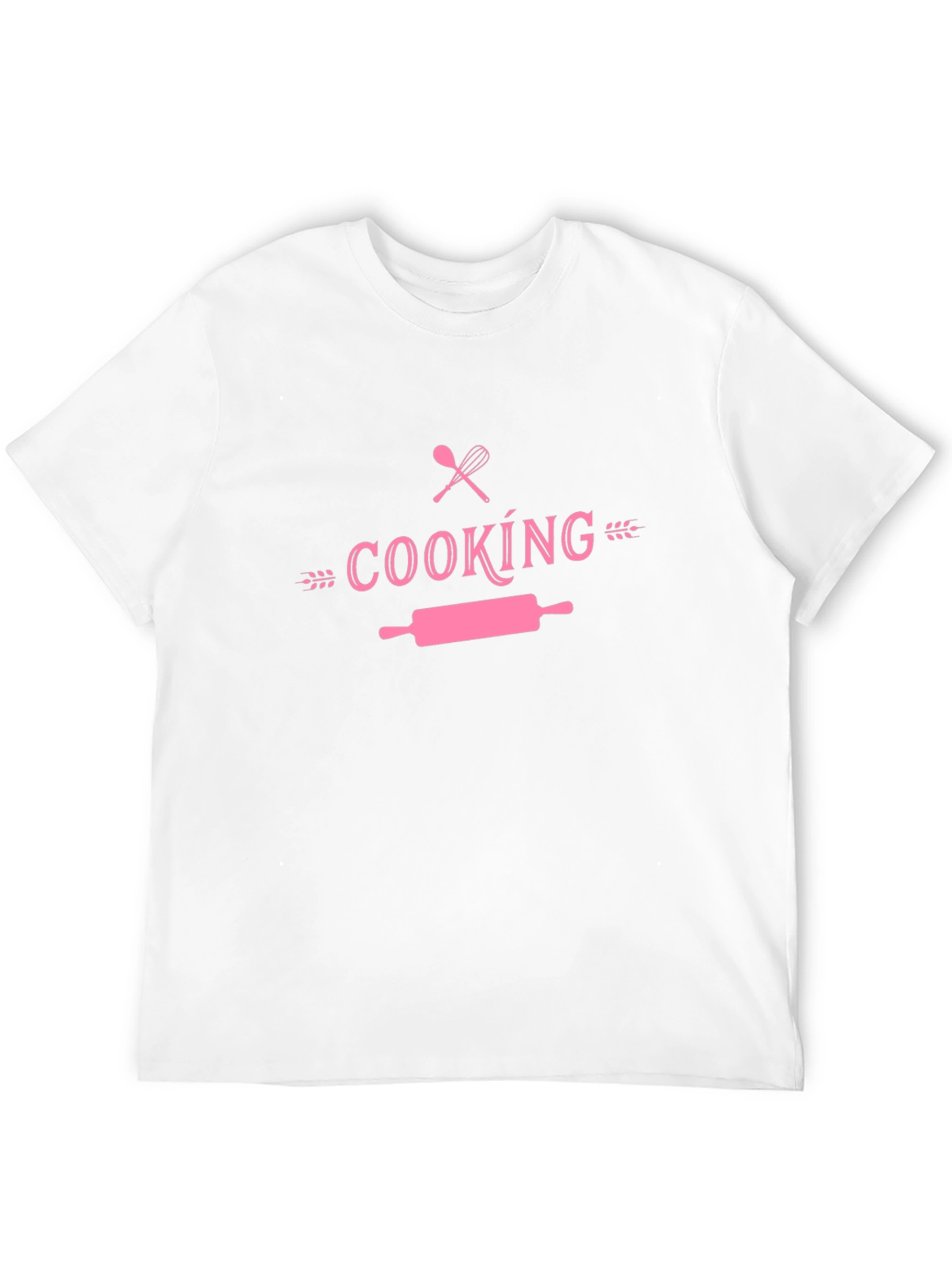 Cooking Themed T-Shirt - Pink Design on Black Tee