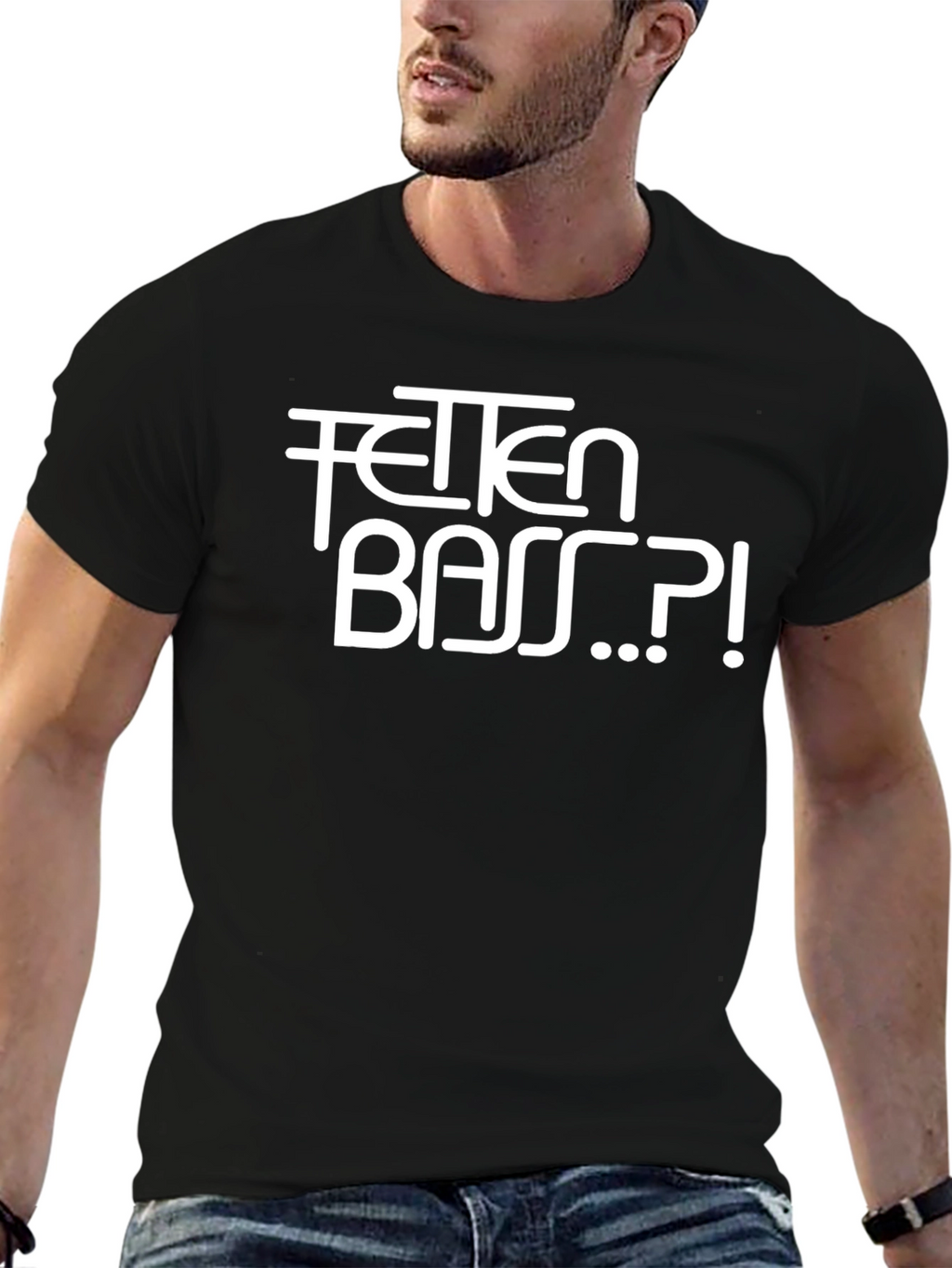FETTEN BASS Funny Black T-Shirt