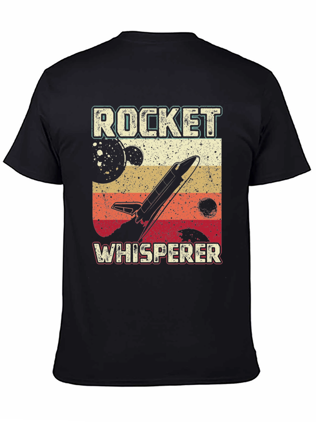 Rocket Whisperer Graphic Tee - Retro Space Design