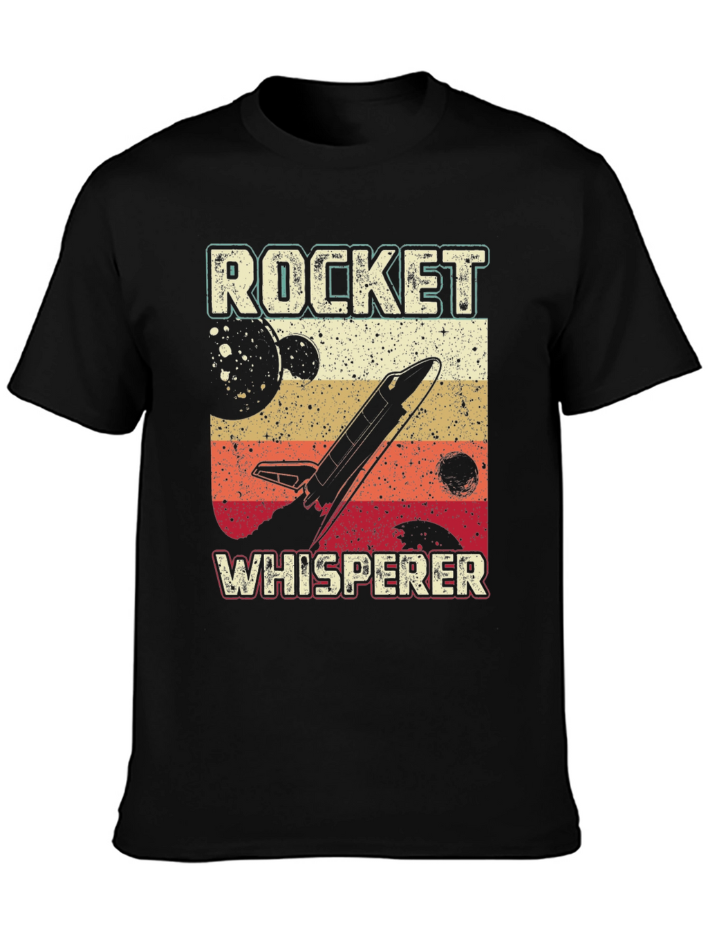 Rocket Whisperer Graphic Tee - Retro Space Design