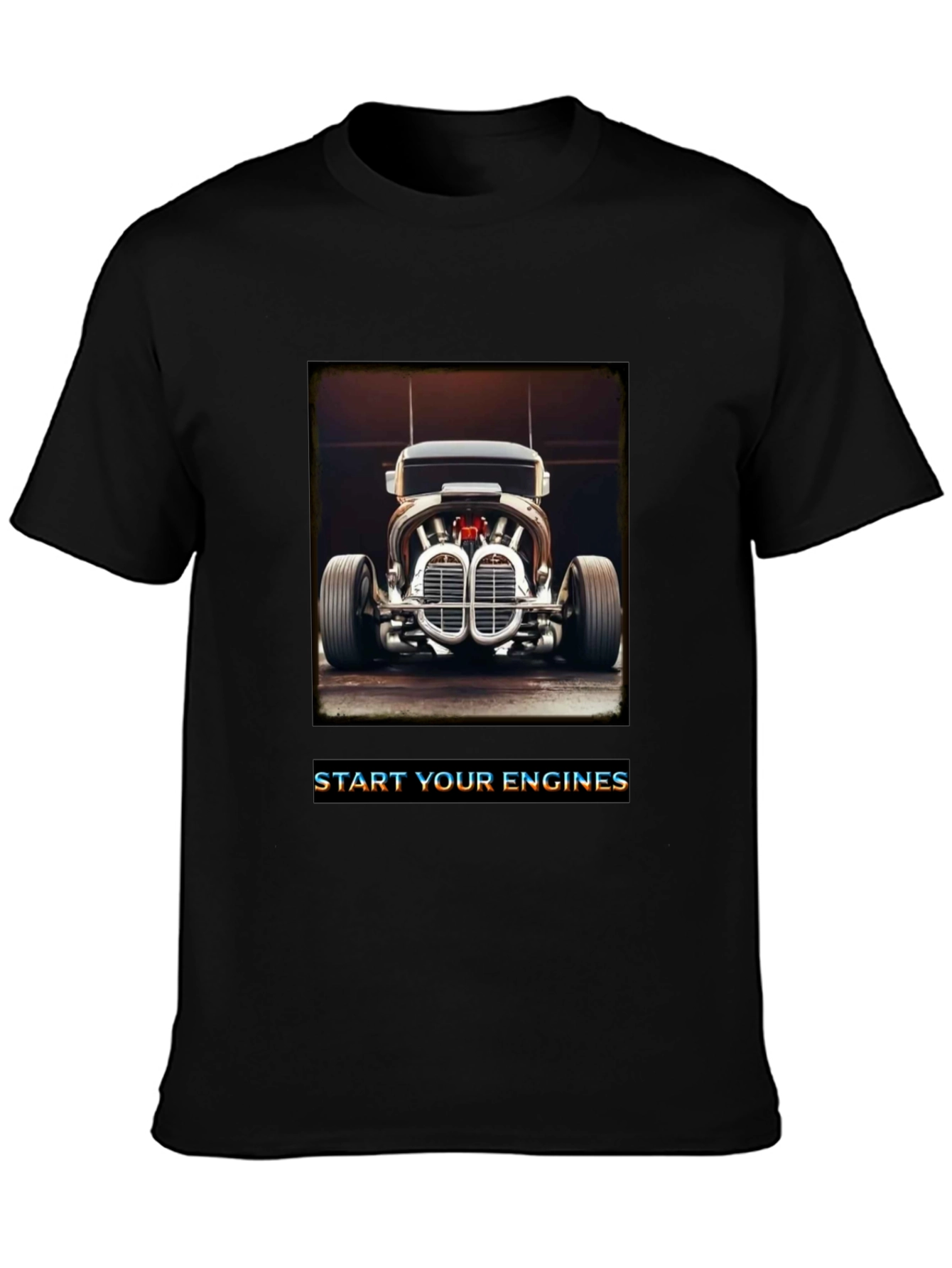 Vintage Car T-Shirt - Start Your Engines Graphic Tee