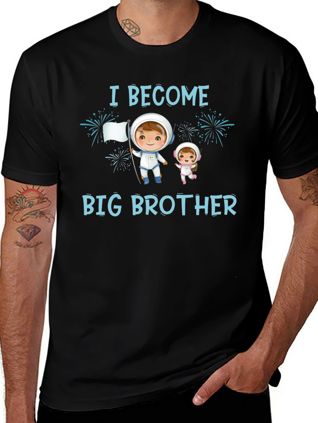 I Become Big Brother Astronaut T-Shirt