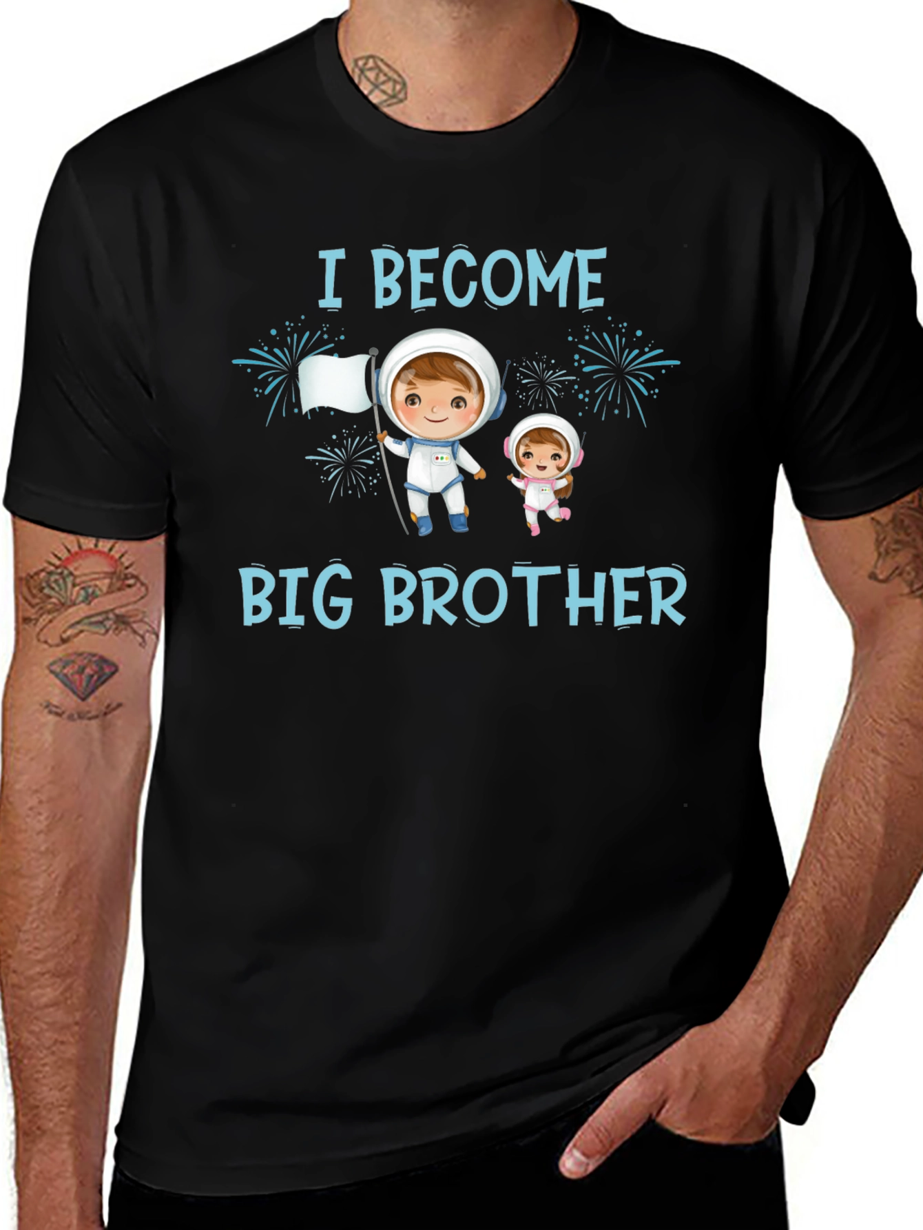 I Become Big Brother Astronaut T-Shirt