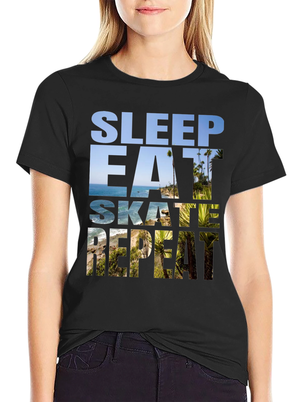 Sleep Eat Skate Repeat Graphic Tee