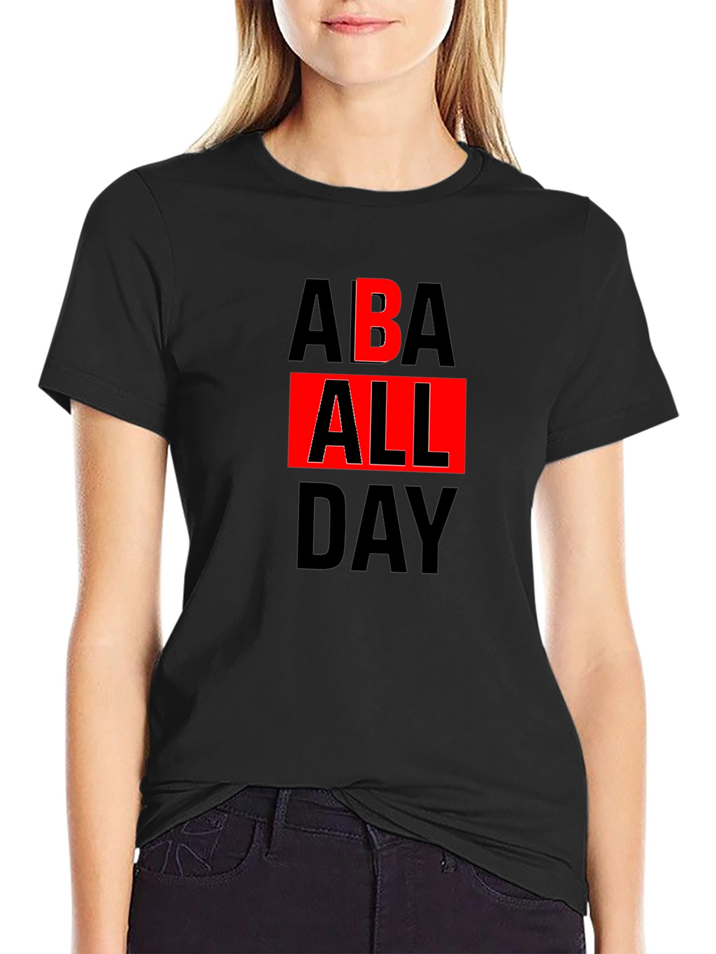 ABA All Day Graphic Tee - Black