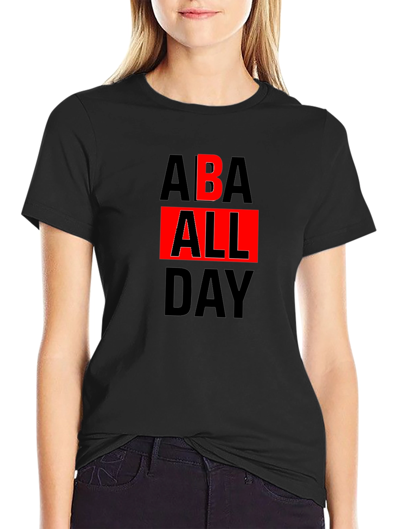 ABA All Day Graphic Tee - Black