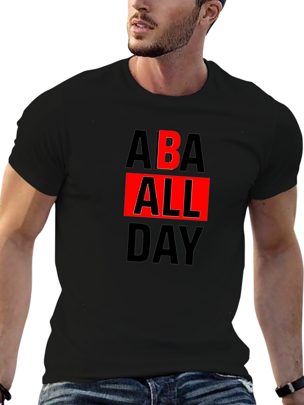 ABA All Day Graphic Tee - Black