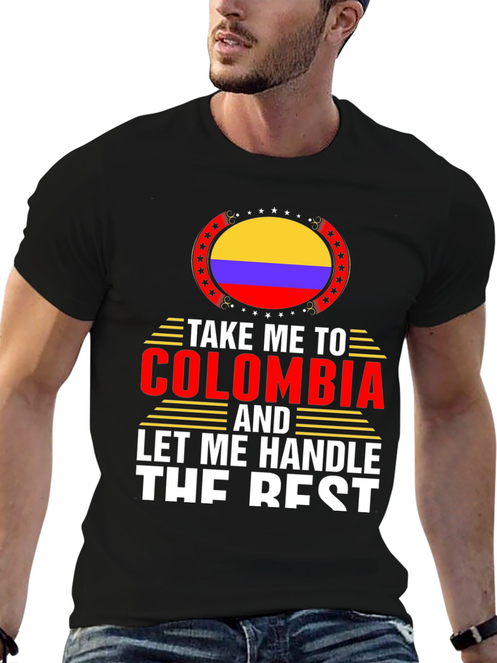 Colombia Flag Graphic T-Shirt