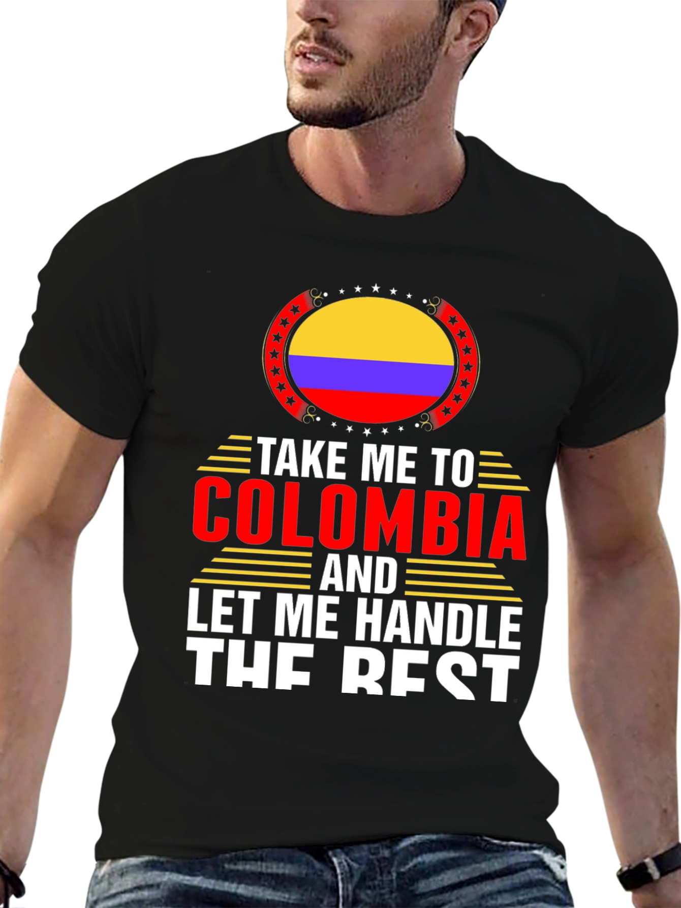 Colombia Flag Graphic T-Shirt