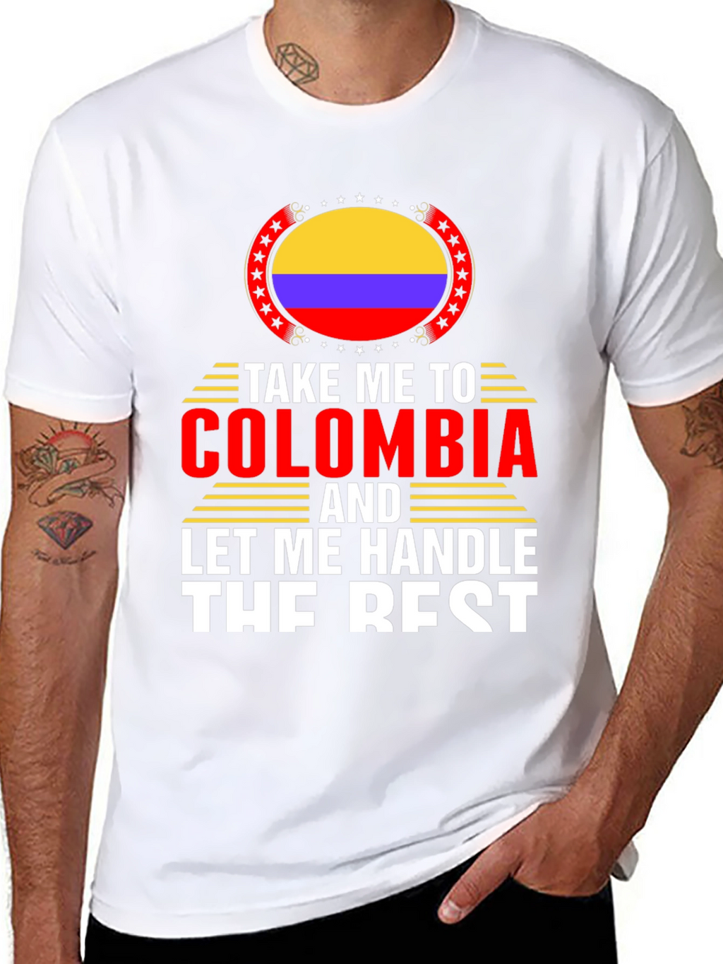 Colombia Flag Graphic T-Shirt