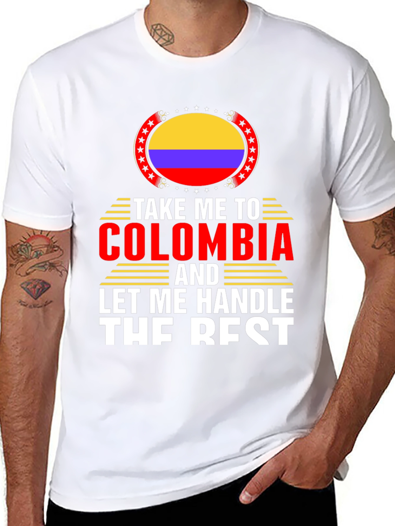 Colombia Flag Graphic T-Shirt