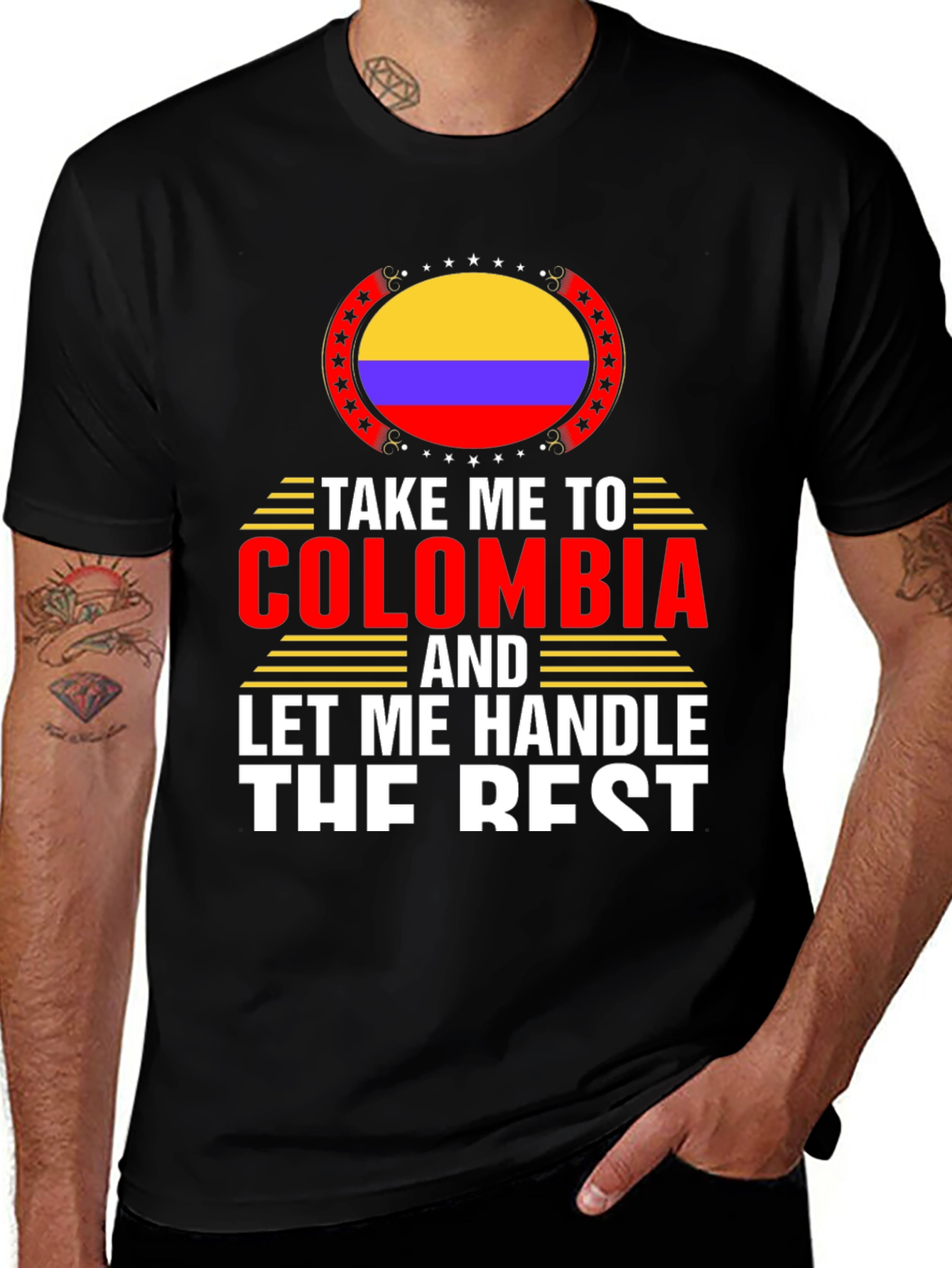 Colombia Flag Graphic T-Shirt