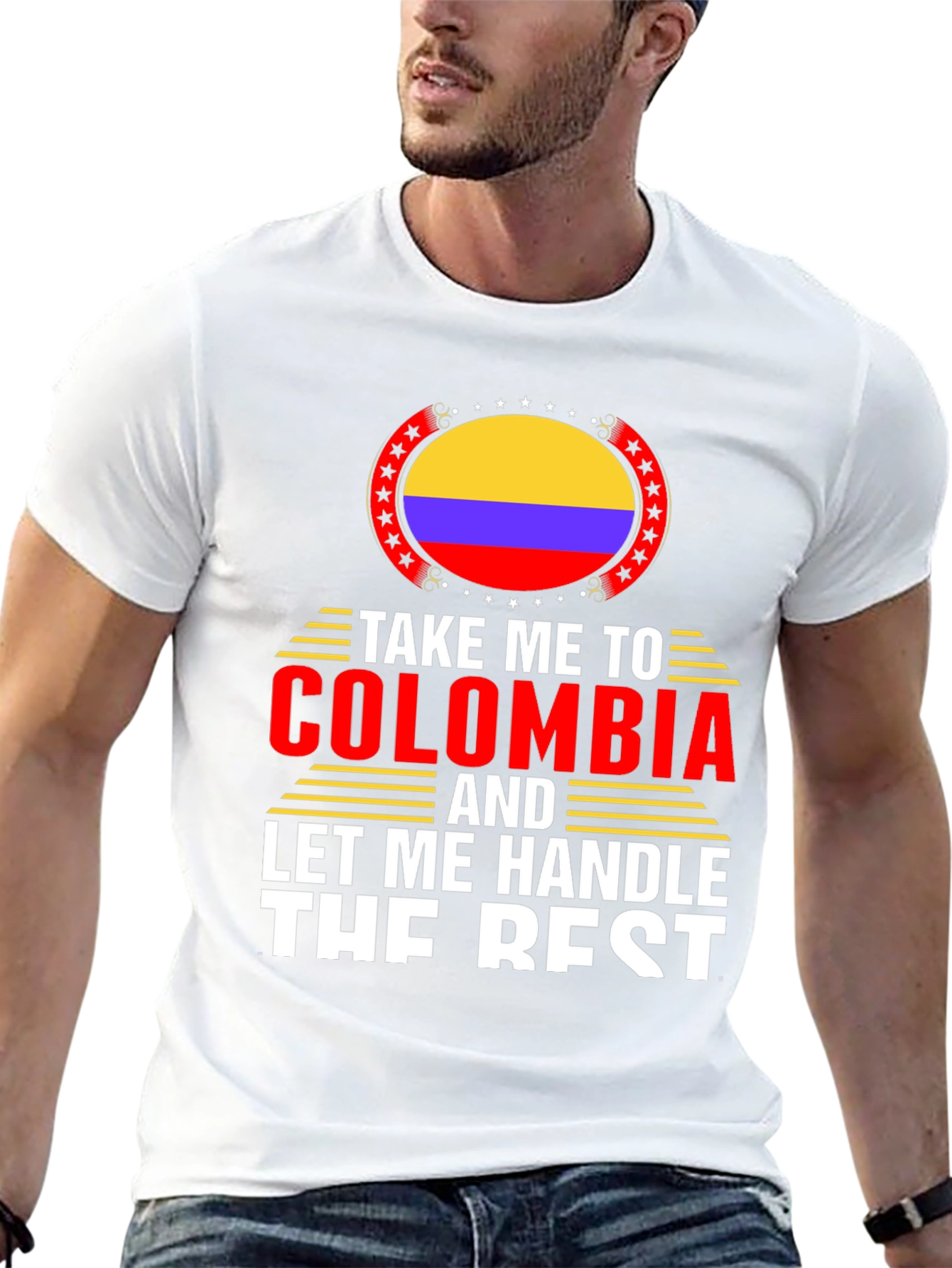 Colombia Flag Graphic T-Shirt