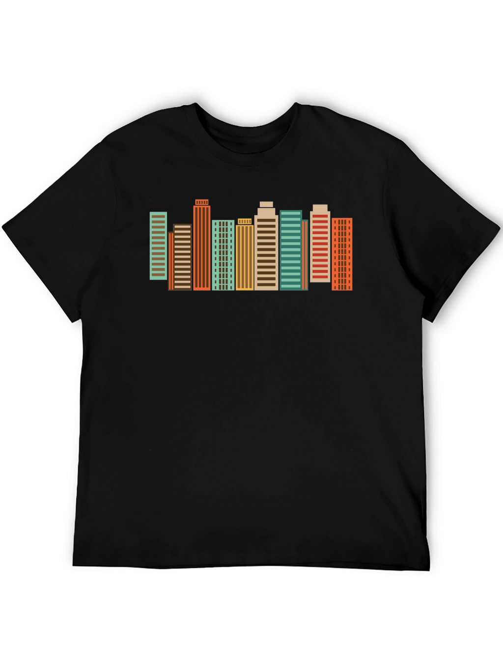 Retro Cityscape Graphic Tee - Urban Style