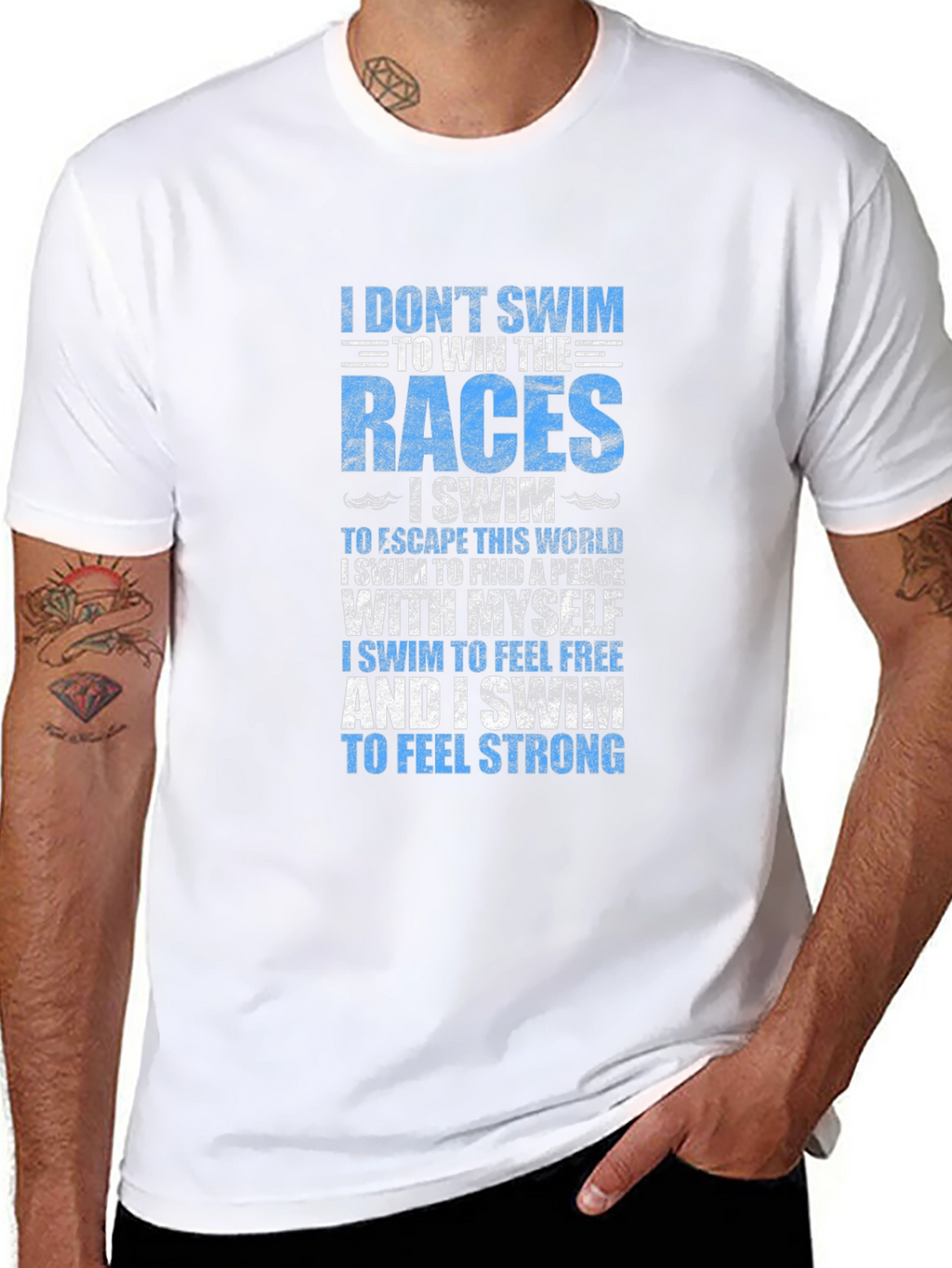 Swimmers Motivation T-Shirt - Swim for Yourself