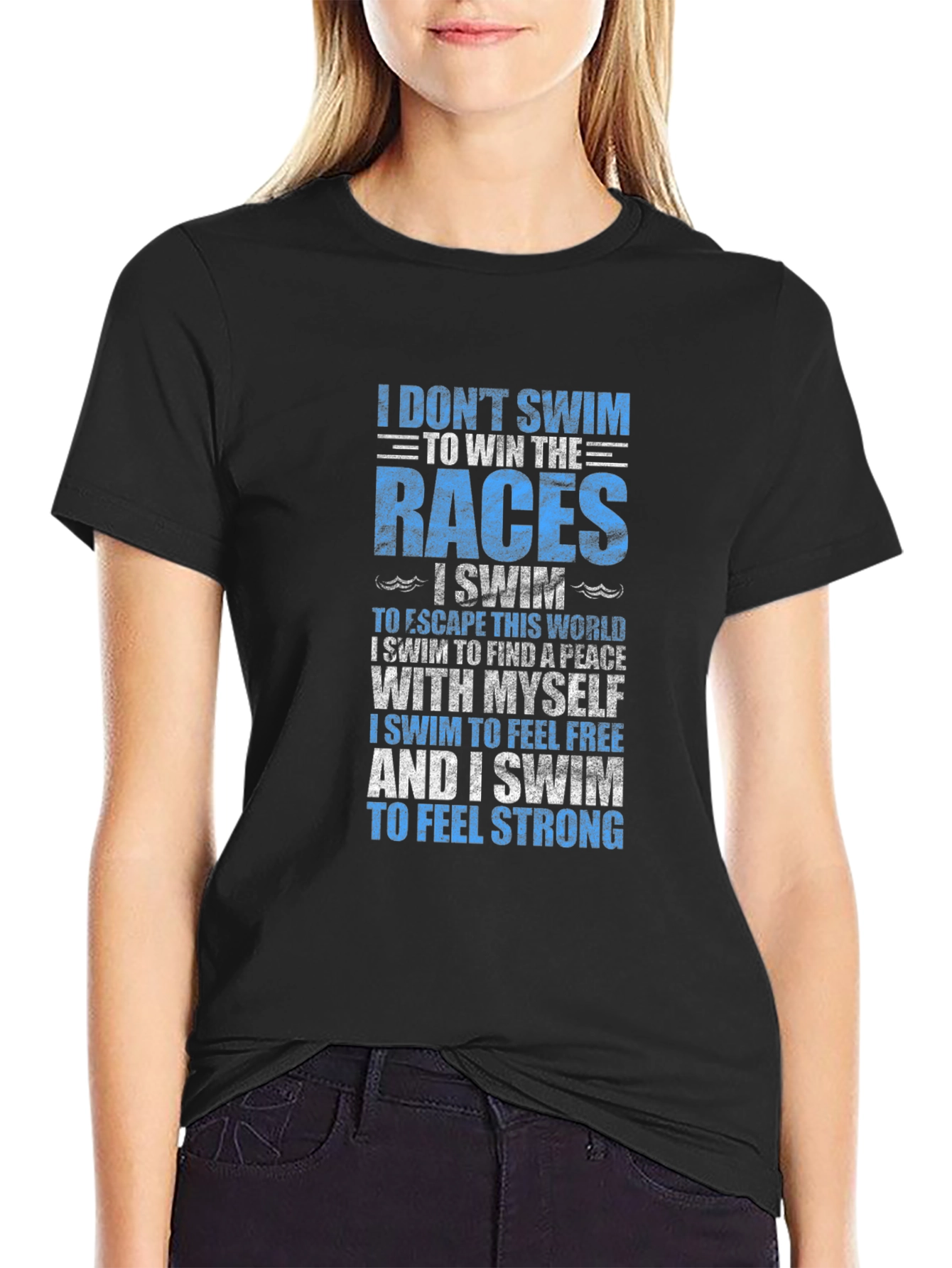 Swimmers Motivation T-Shirt - Swim for Yourself