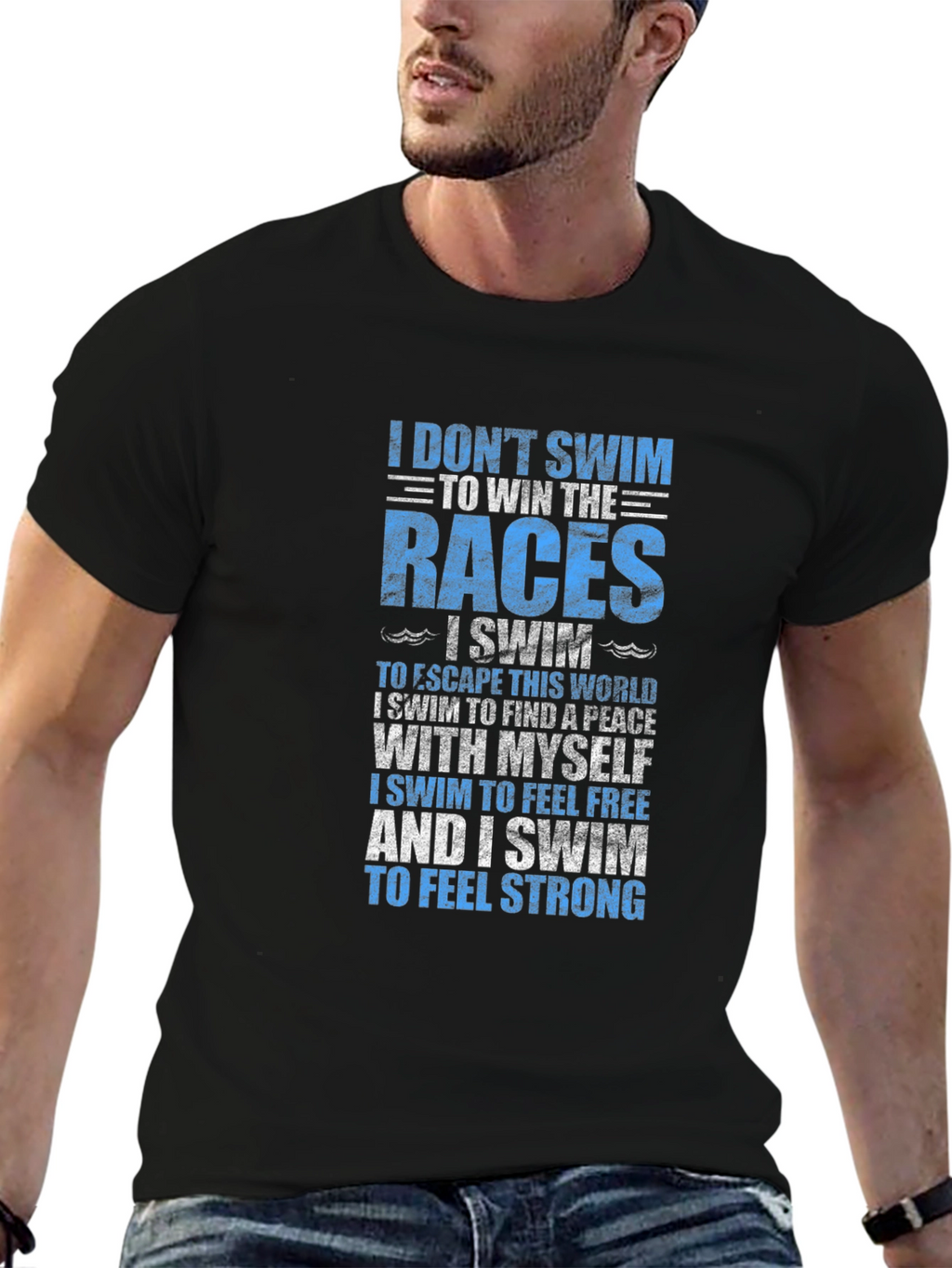 Swimmers Motivation T-Shirt - Swim for Yourself