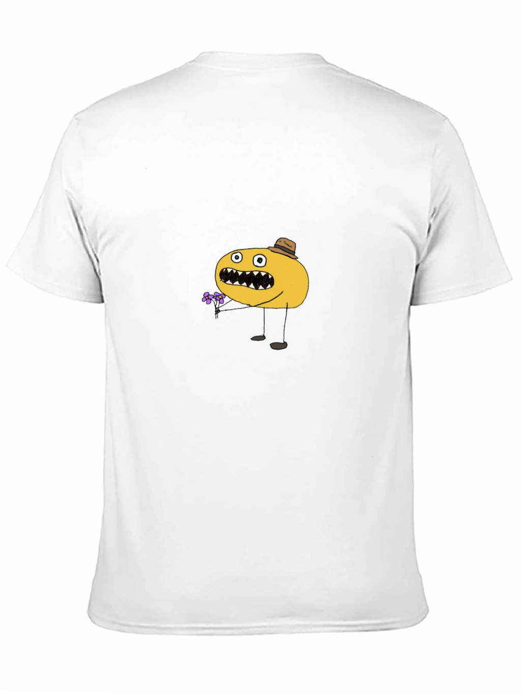 Funny Cartoon Character Black T-Shirt