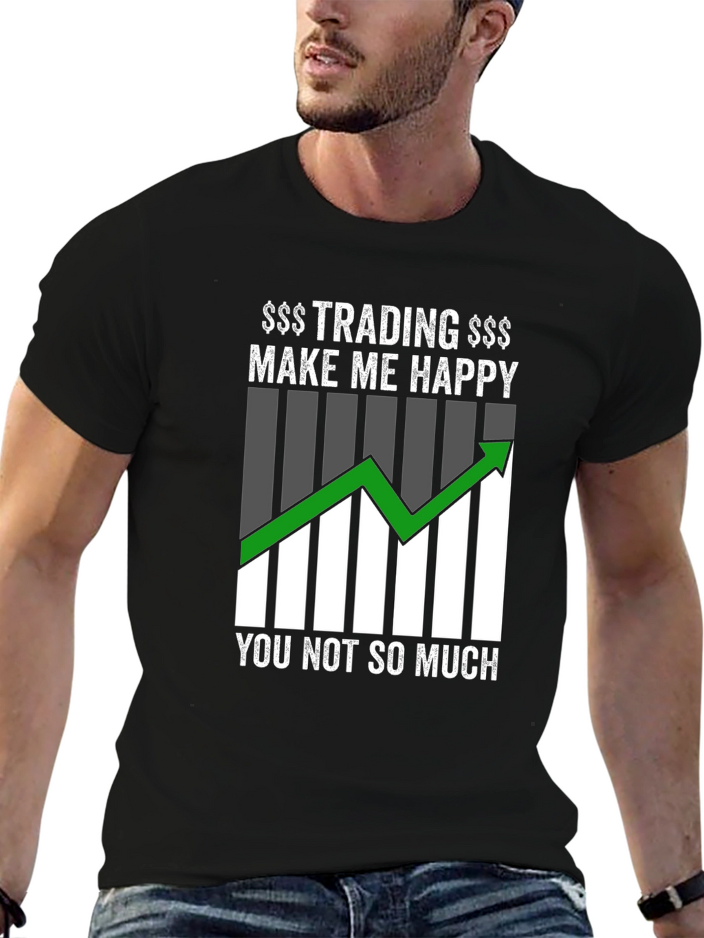 Trading Makes Me Happy Graphic T-Shirt