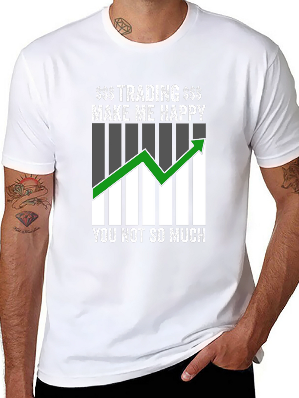 Trading Makes Me Happy Graphic T-Shirt