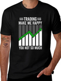 Trading Makes Me Happy Graphic T-Shirt