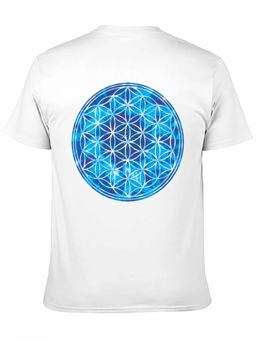 Cosmic Flower of Life Black T-Shirt