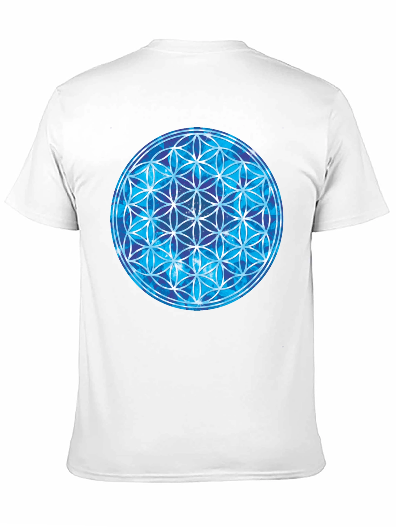 Cosmic Flower of Life Black T-Shirt