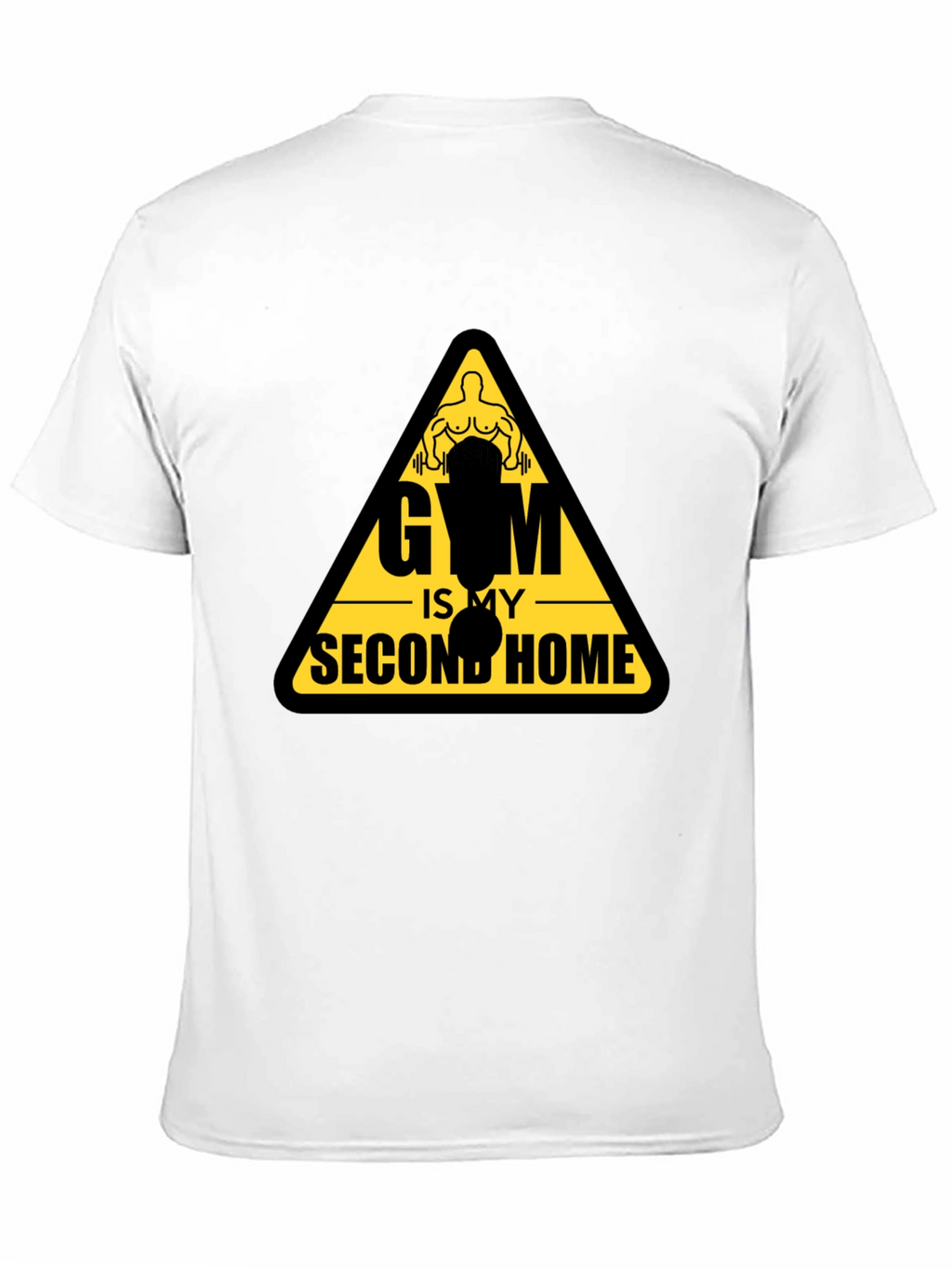 Gym Is My Second Home Black T-Shirt