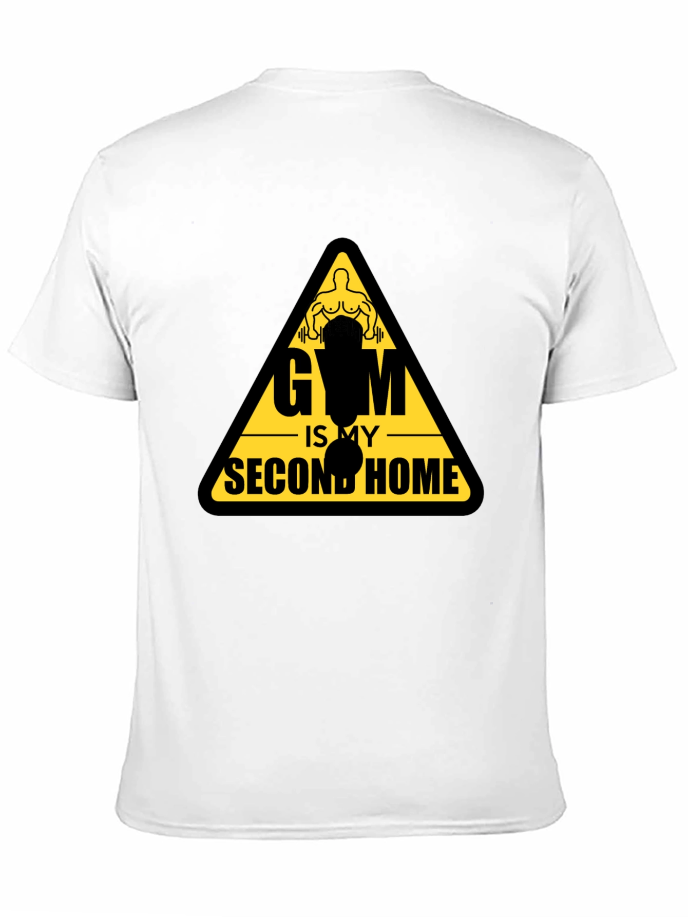 Gym Is My Second Home Black T-Shirt