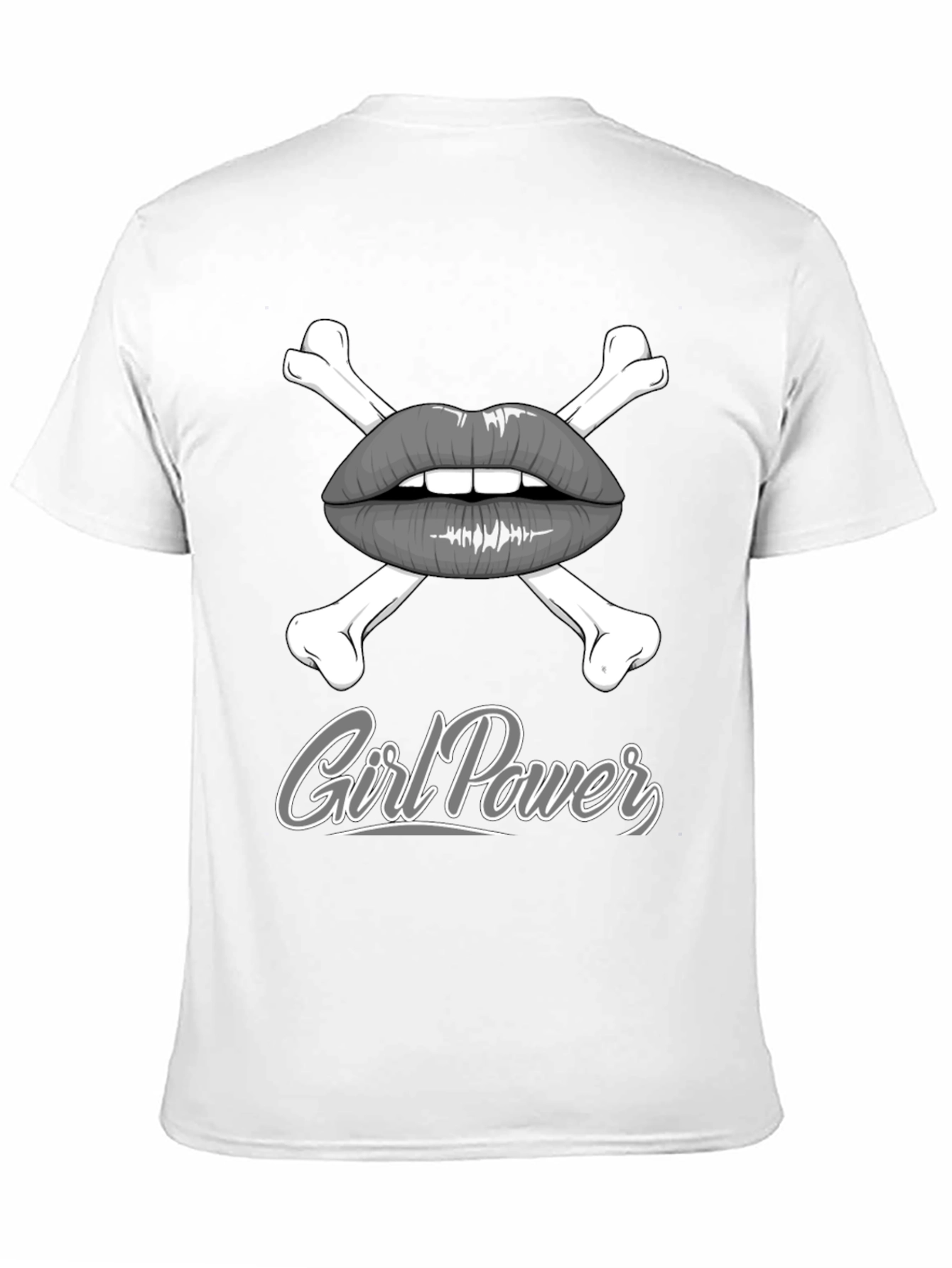 Girl Power Lips & Crossbones Graphic Tee