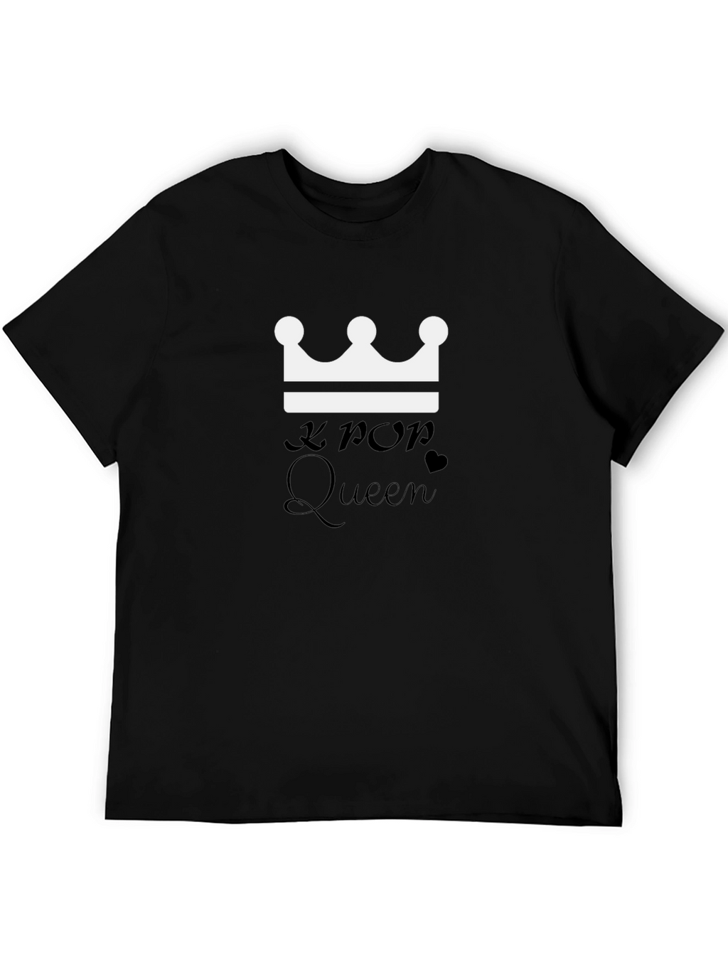 K-Pop Queen Black Graphic Tee