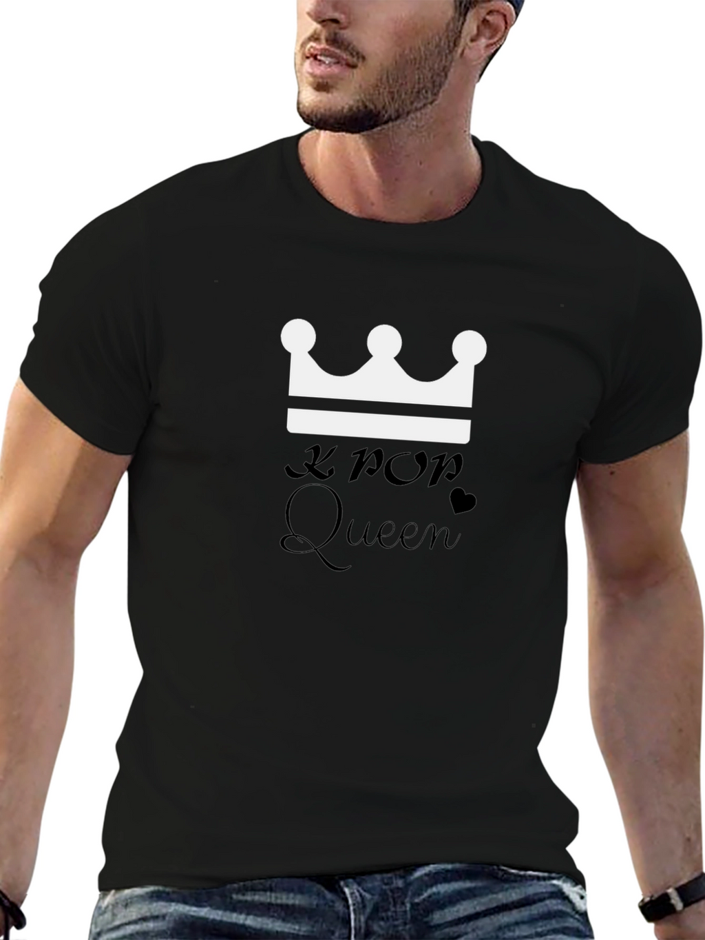 K-Pop Queen Black Graphic Tee