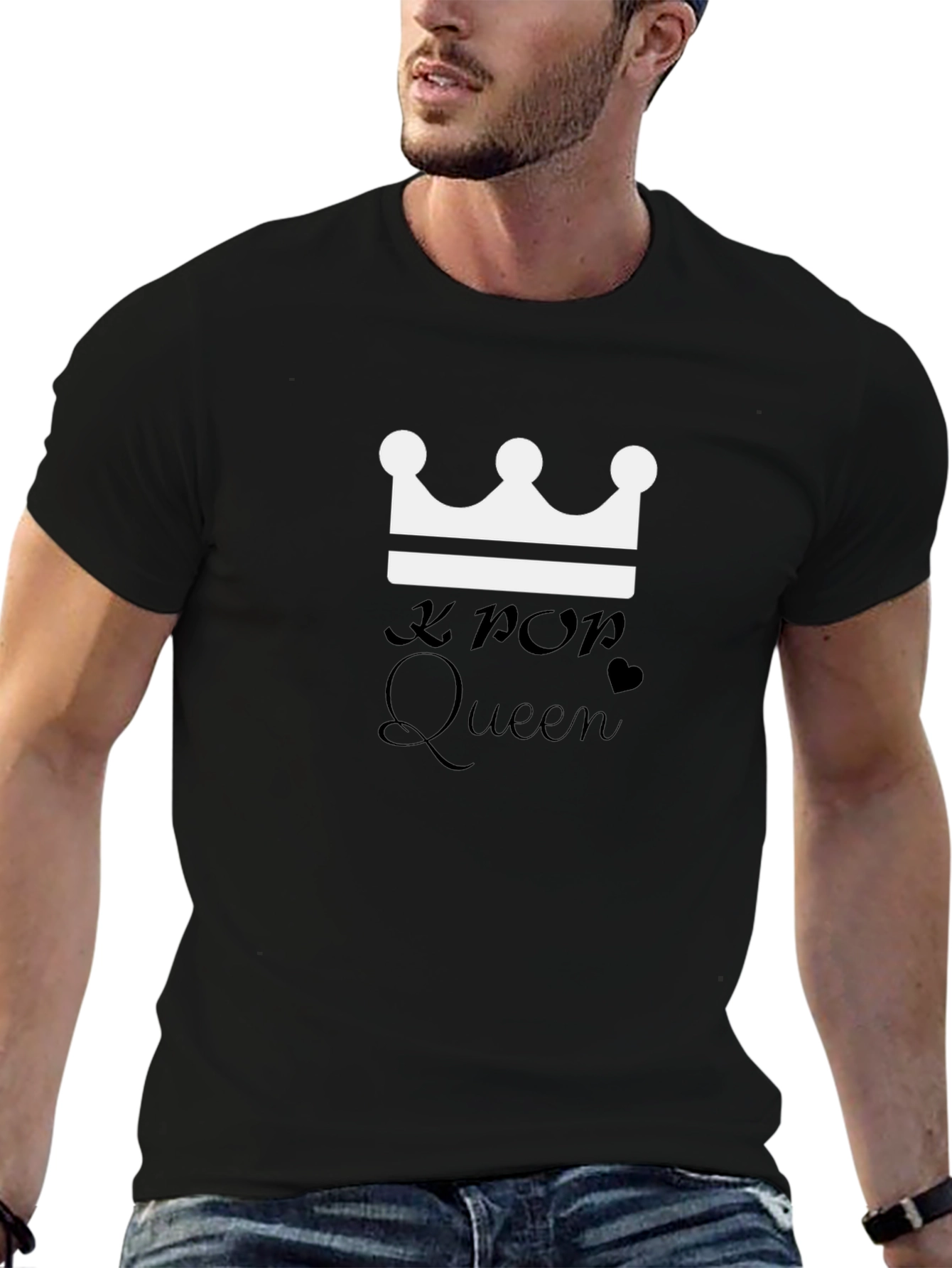K-Pop Queen Black Graphic Tee