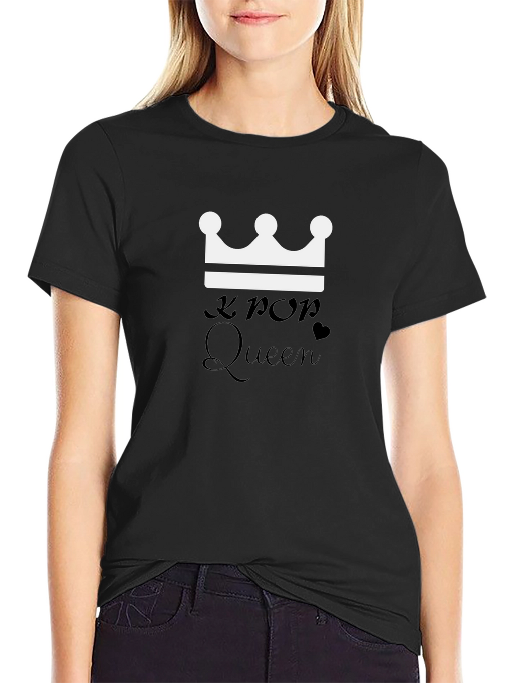 K-Pop Queen Black Graphic Tee
