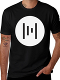 Minimalist Geometric T-Shirt - Black